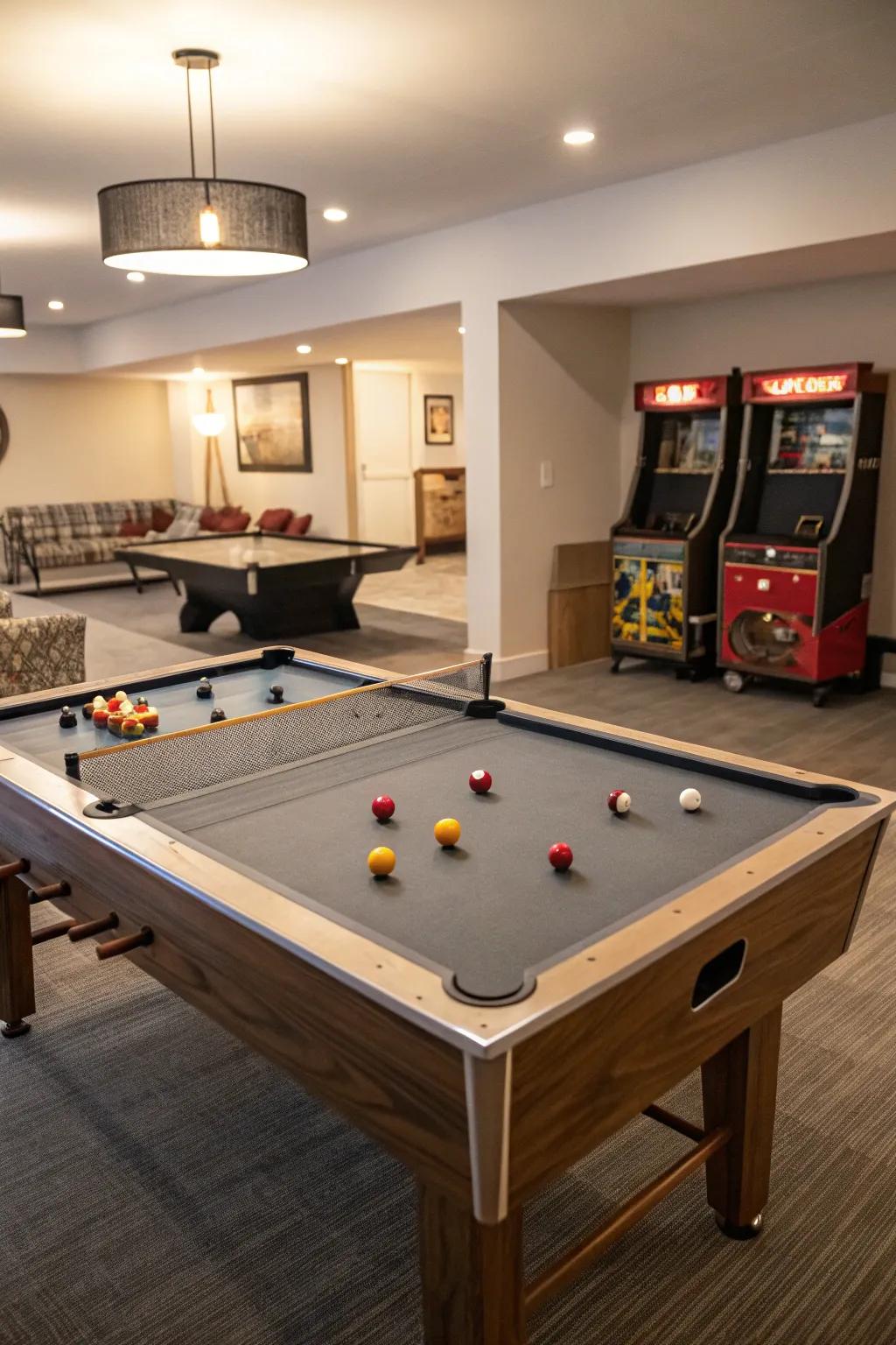 Classic games for continuous entertainment.