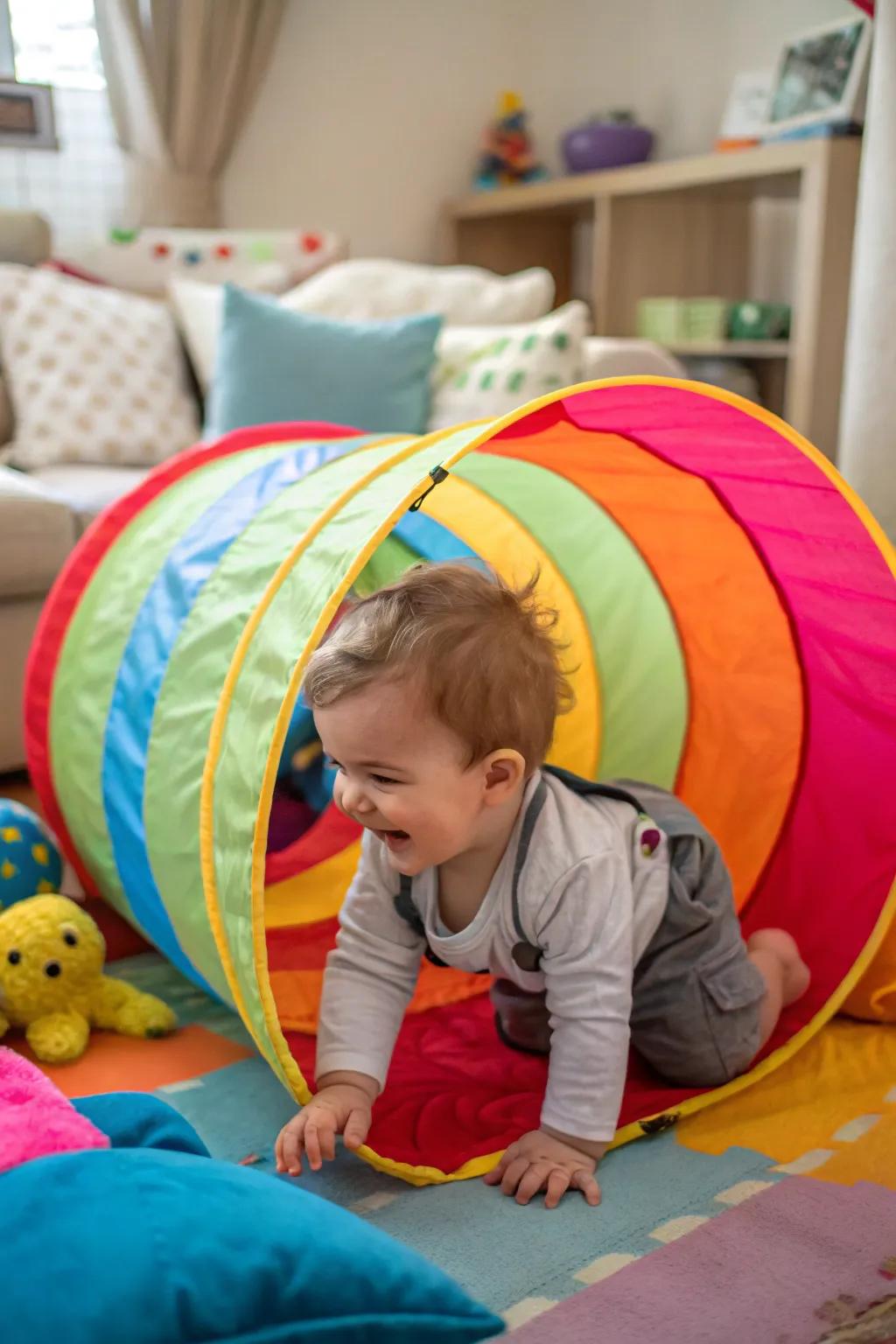 Create adventurous paths with playful tunnels.