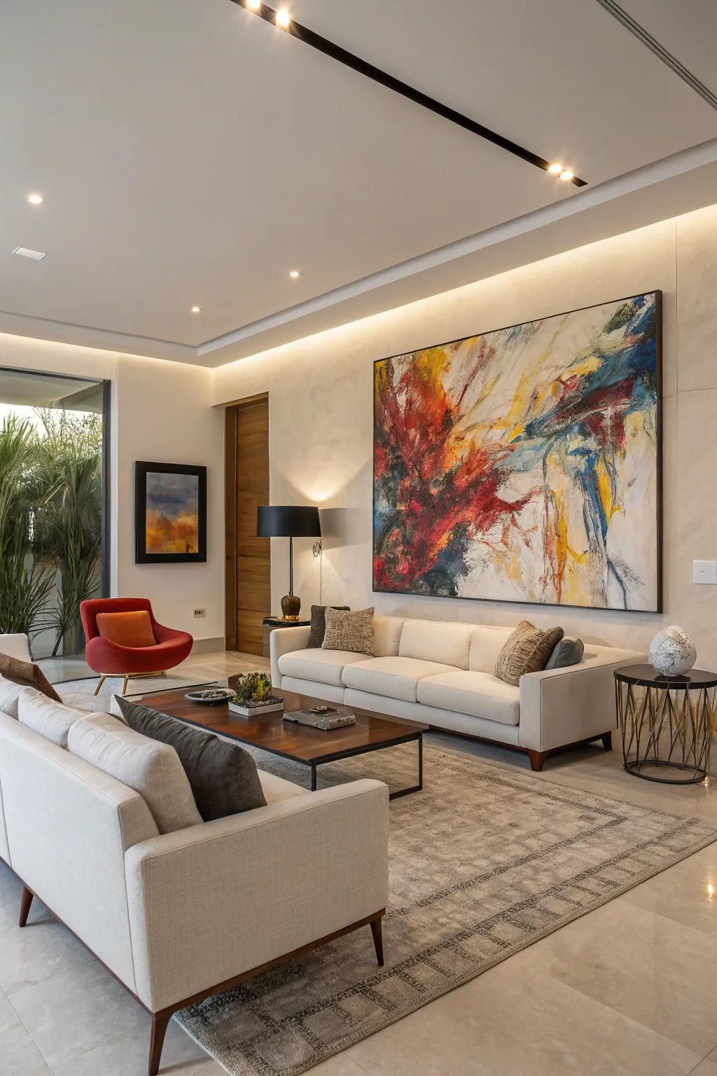 Conceptual artwork creates a brave statement in your room.