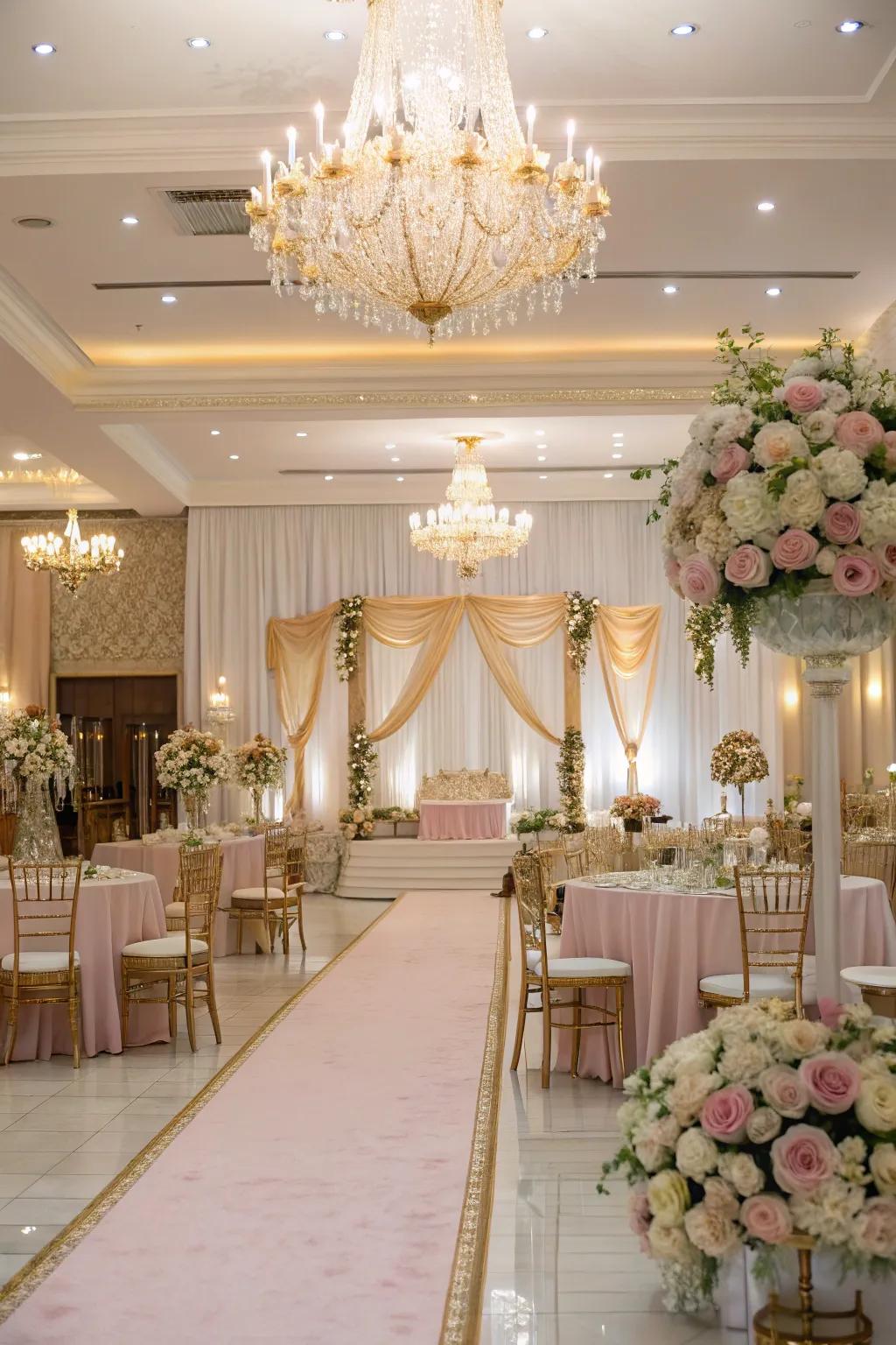 Harmonized color schemes include a unified and stylish detail.