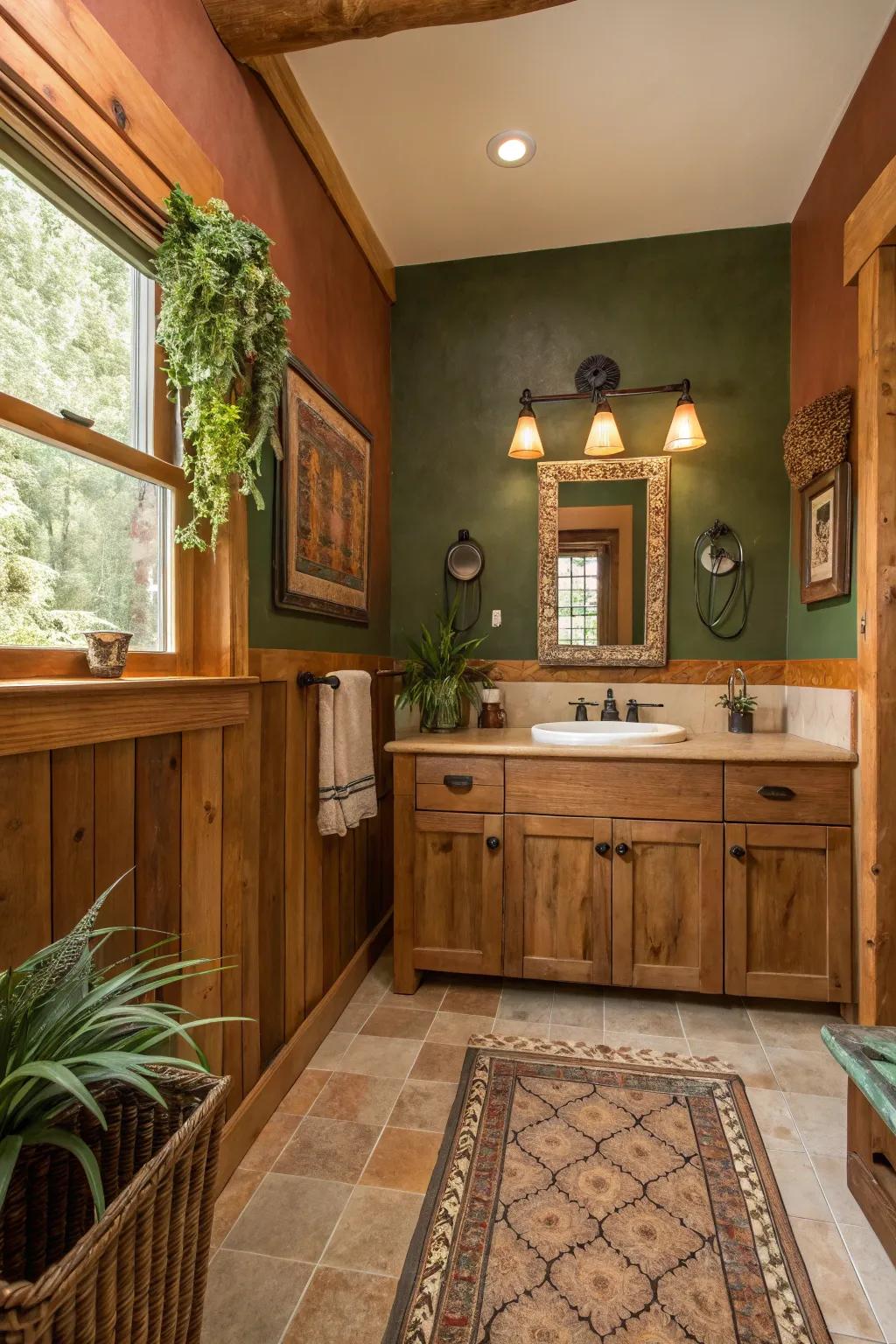 Land tones will make your space feel inviting and comfy.