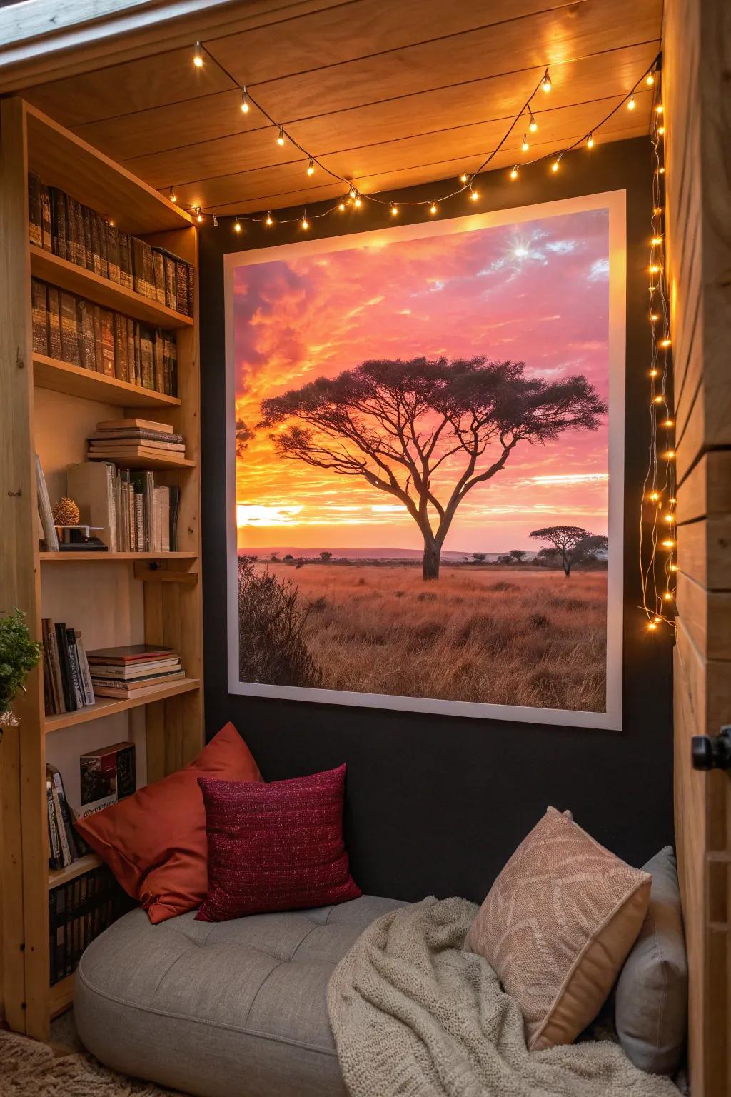 Feel the magic of an evening plains.