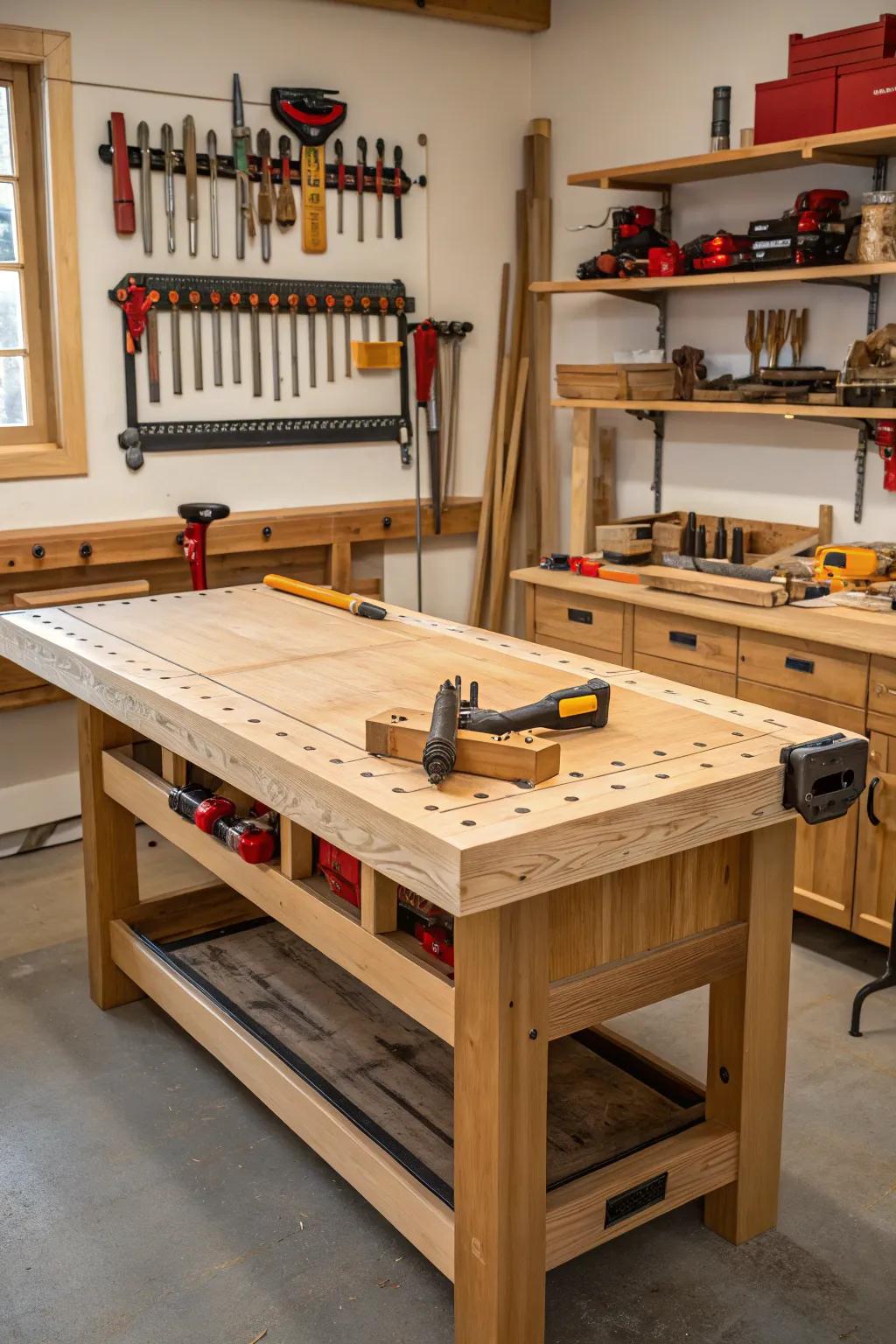 Optimize Your Process with a Central Assembly Station - The Core of Your Woodshop.