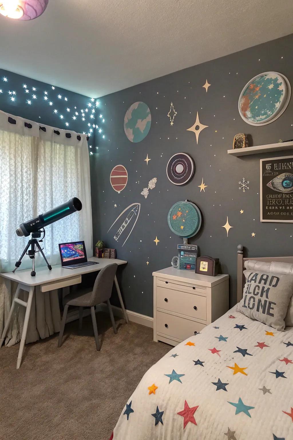 A theme personalizes her space, making it truly her own.