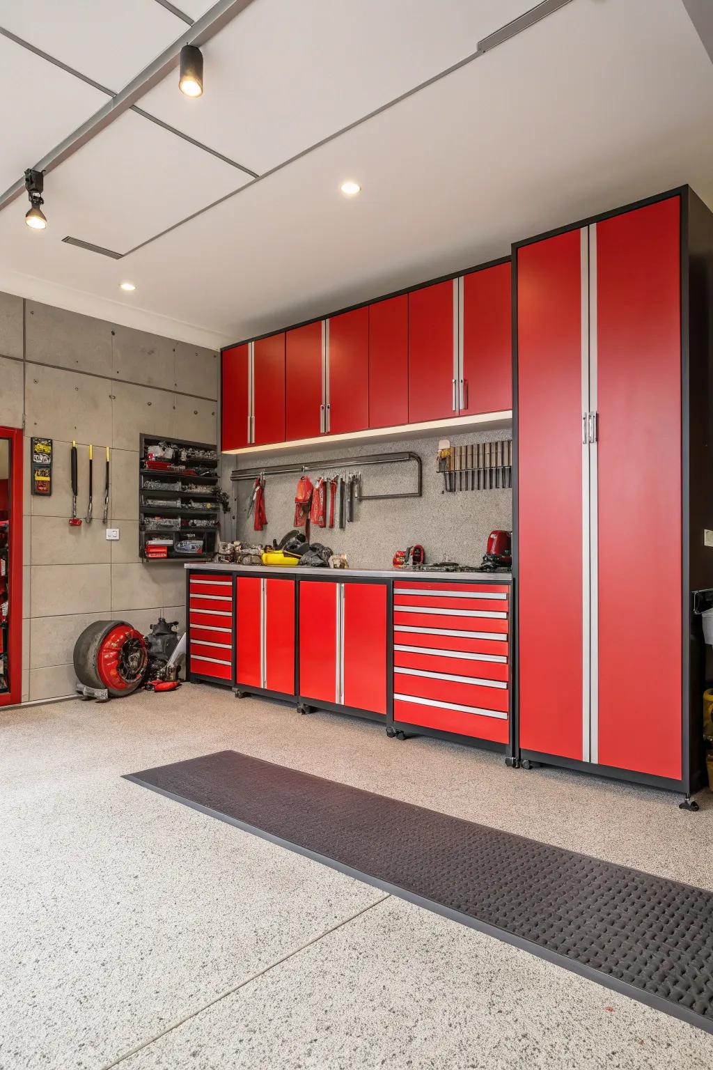 Striking shades inject character and vibrancy into your garage.
