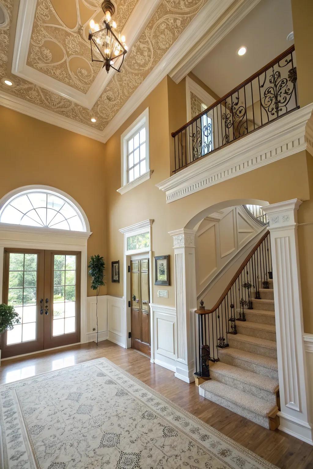 Comforting, neutral shades provide an enduring and hospitable sensation.