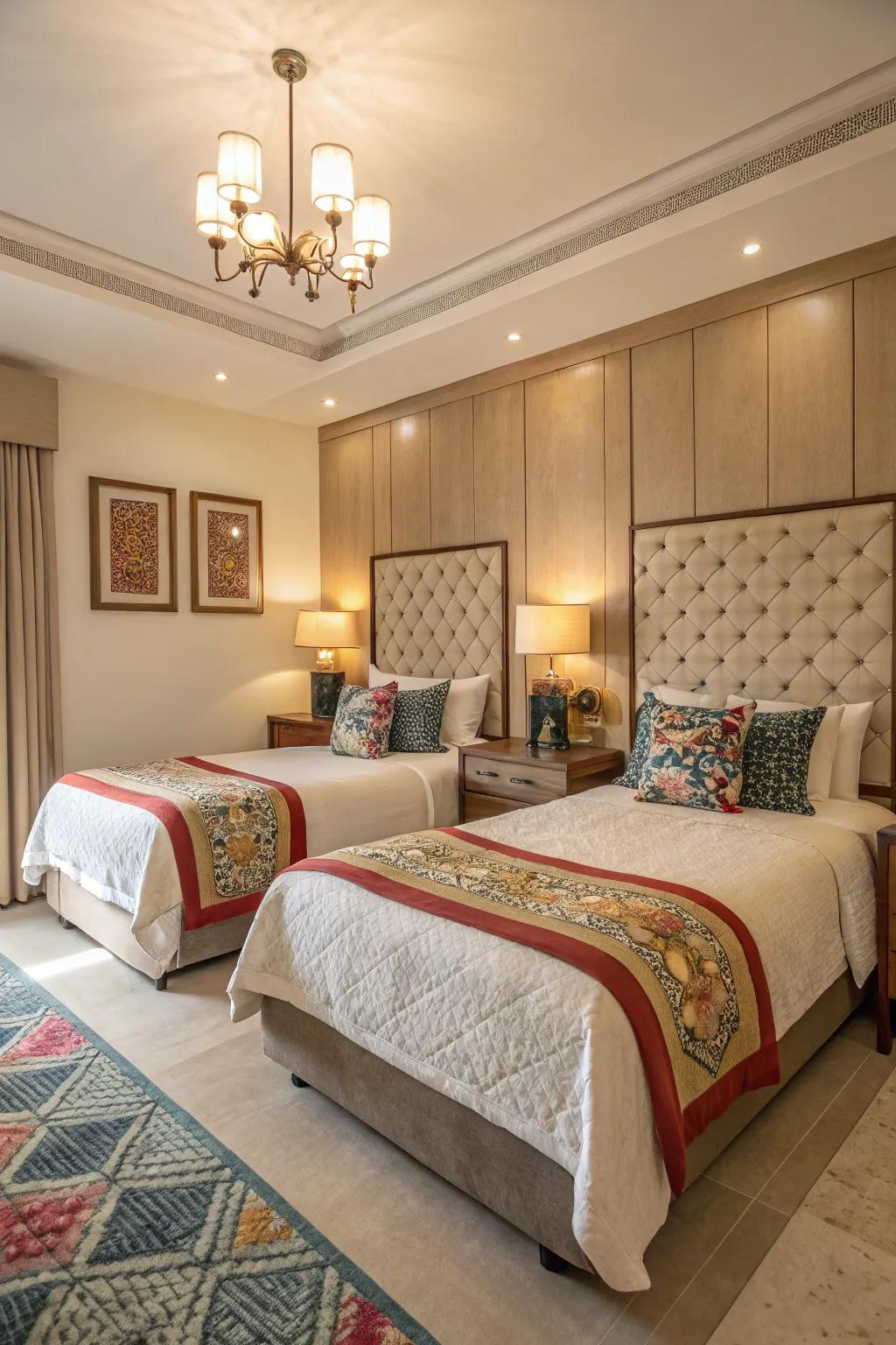 Harmonious colors for serenity.