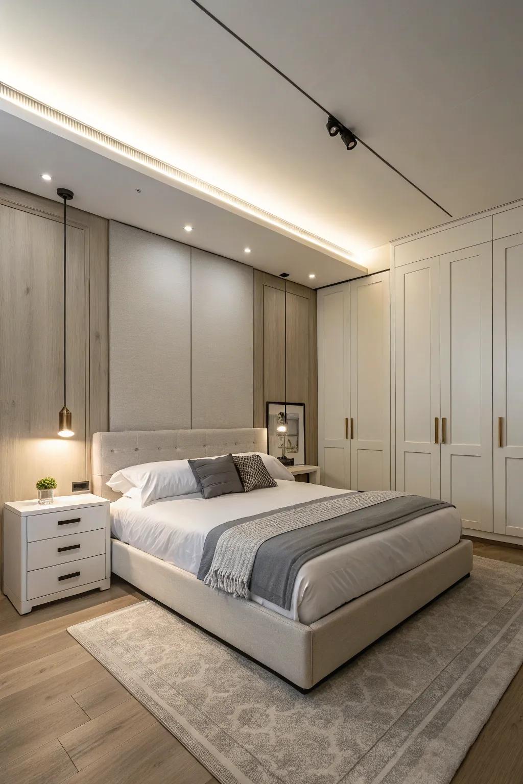 Streamlined furniture maximizes available space and utility