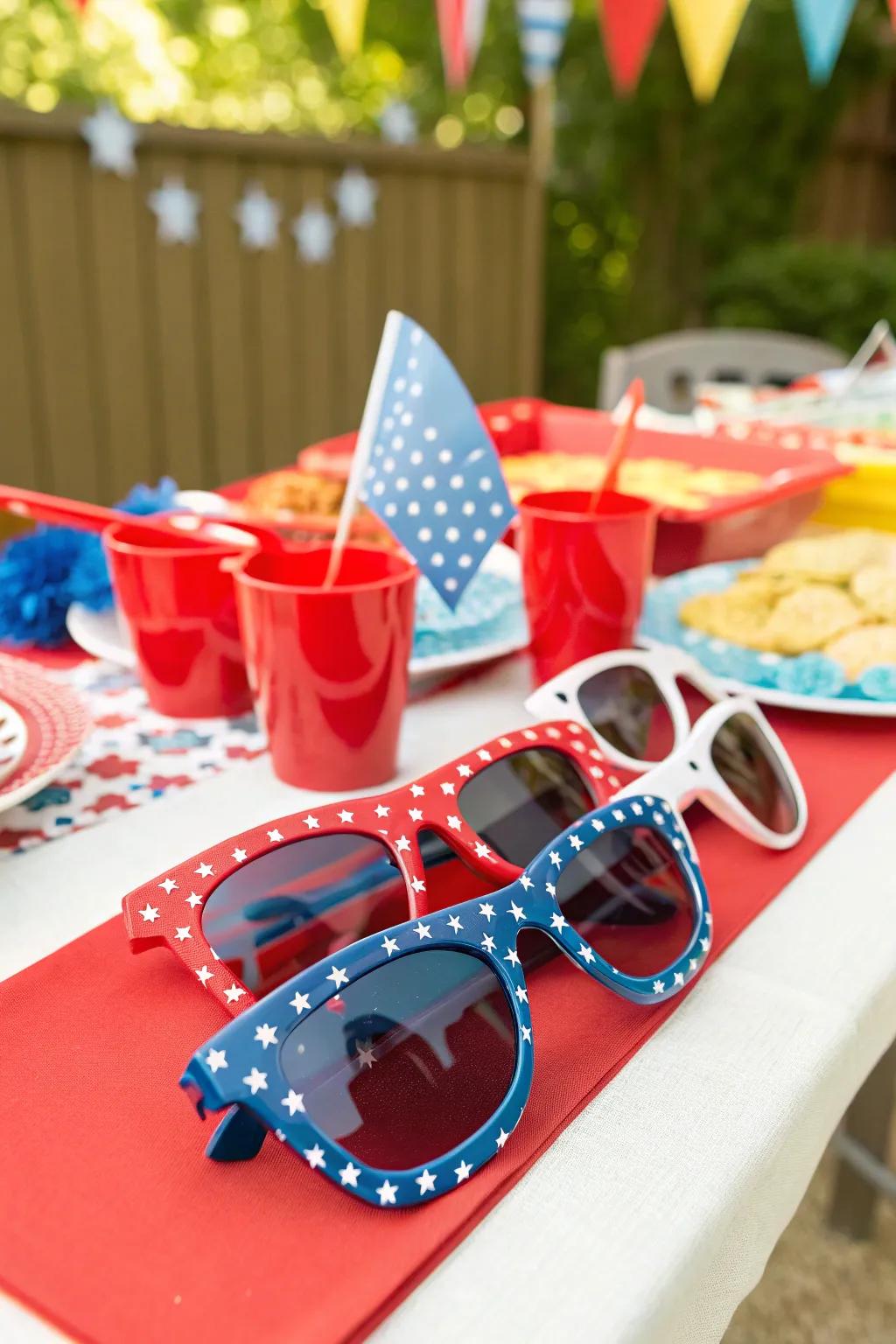 National pride shades for a playful touch