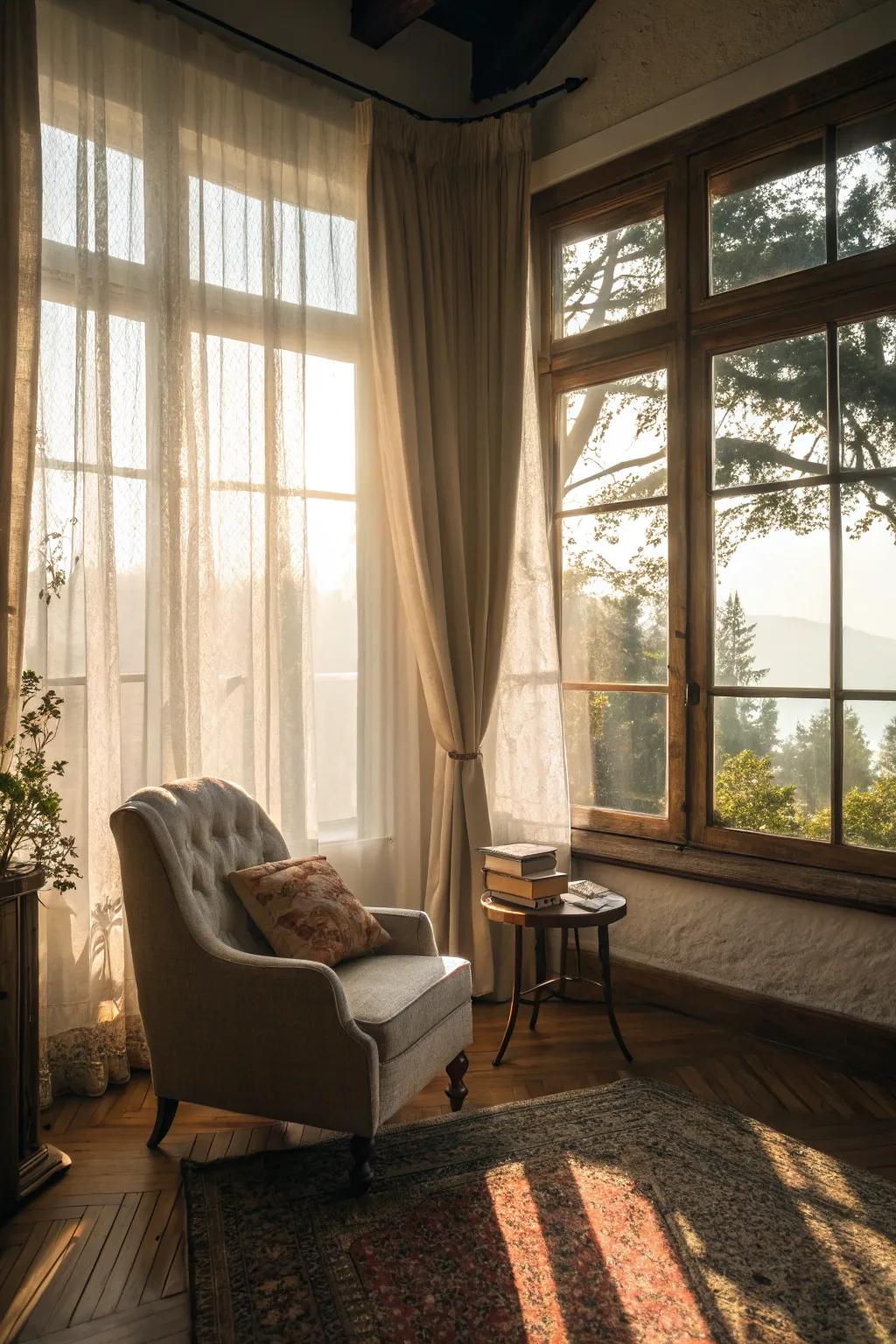 Daylight to brighten rooms.
