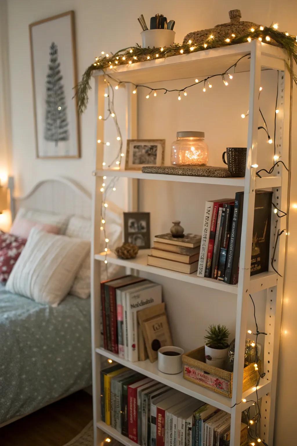 Draw attention to your favorite features with fairy lights.