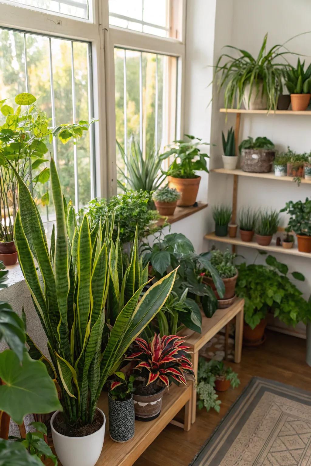 Plants infuse life and freshness into any room.