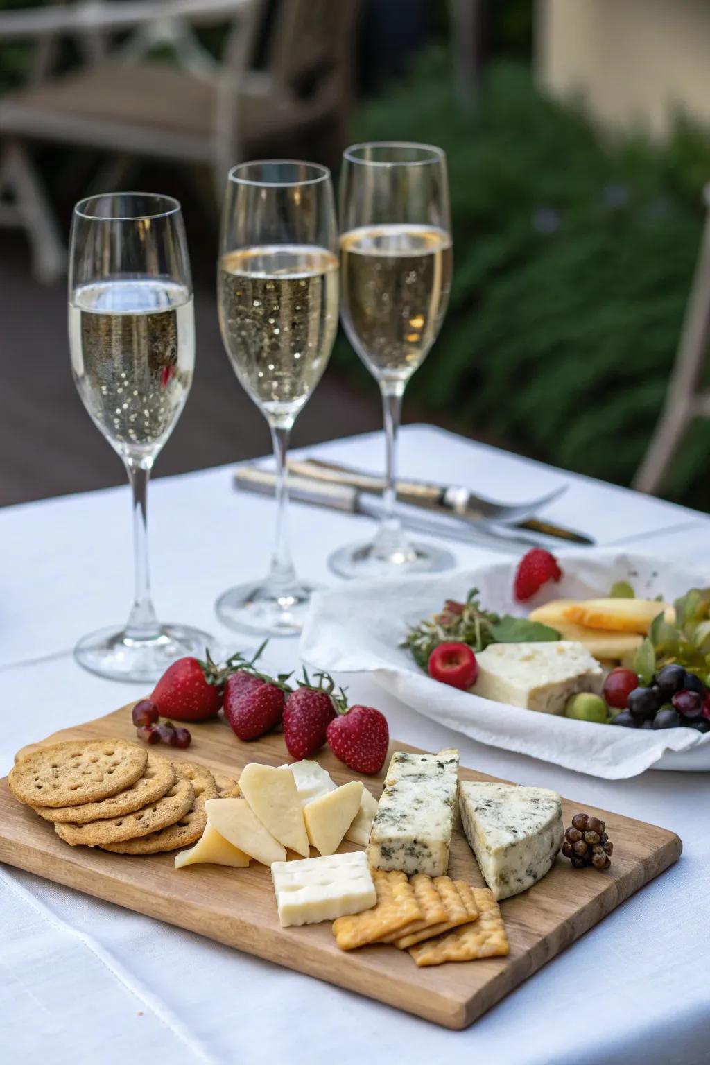 Delight in a sophisticated setting with a handcrafted wine and cheese experience.