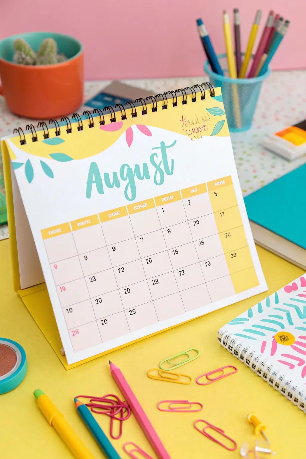 Inject a splash of summer through a cheerful, bright color scheme.