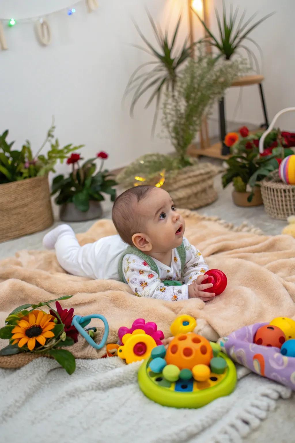Props inject personality and enjoyment into monthly photos.
