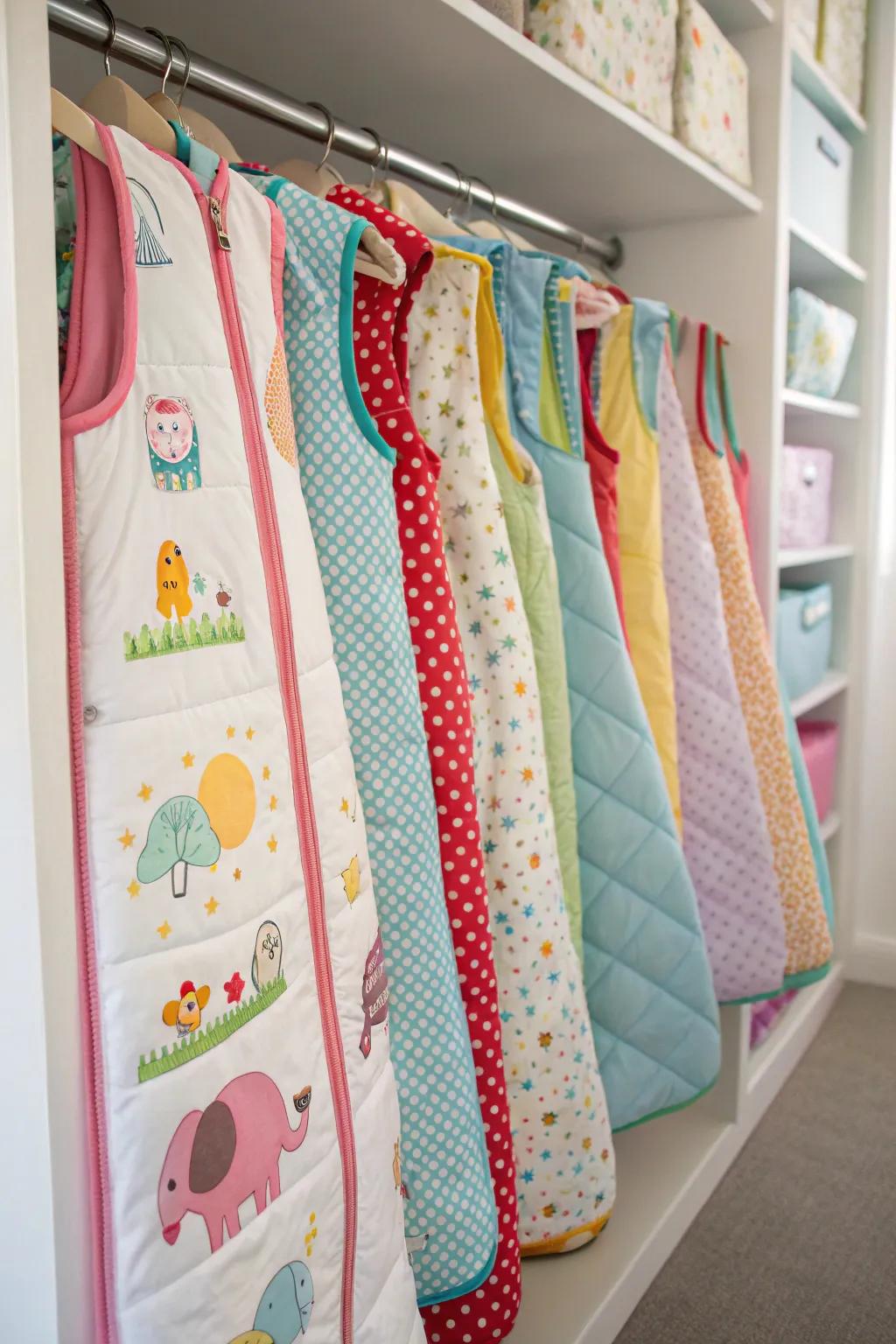 A selection of cozy rest sacks for peaceful sleep.