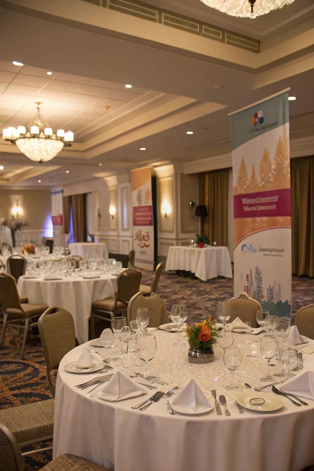 Event-inspired banners bring sophistication to your home.