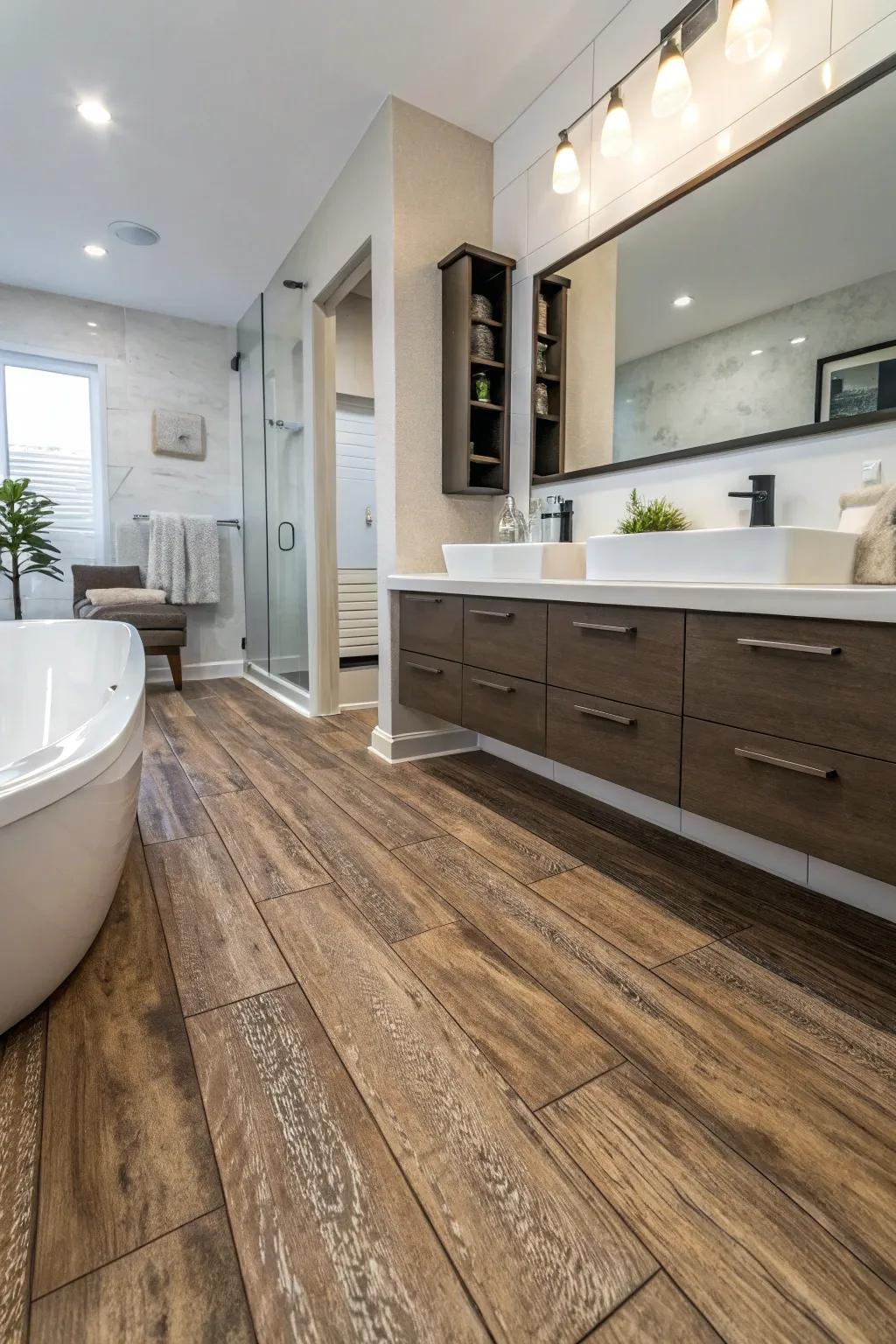 Relish the elegance of timber with high-end plastic boards.