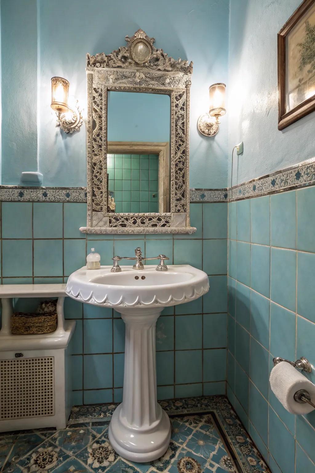 Mirrors can contribute both style and dimension to your bathroom.