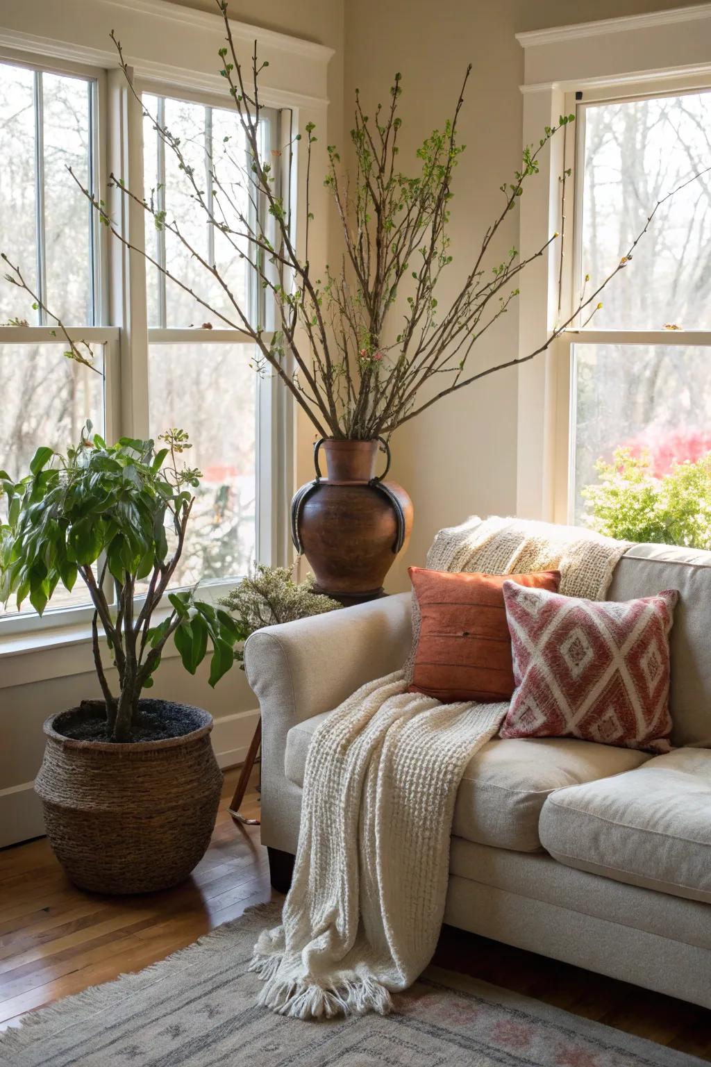 Verdure enlivens and imbues indoor spaces with vitality.