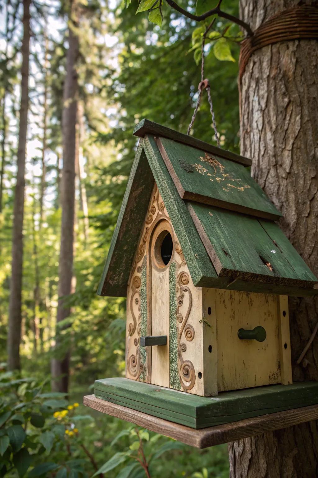 Embrace nature's palette with earthy tones that invite serenity and wildlife. 🕊️🌿