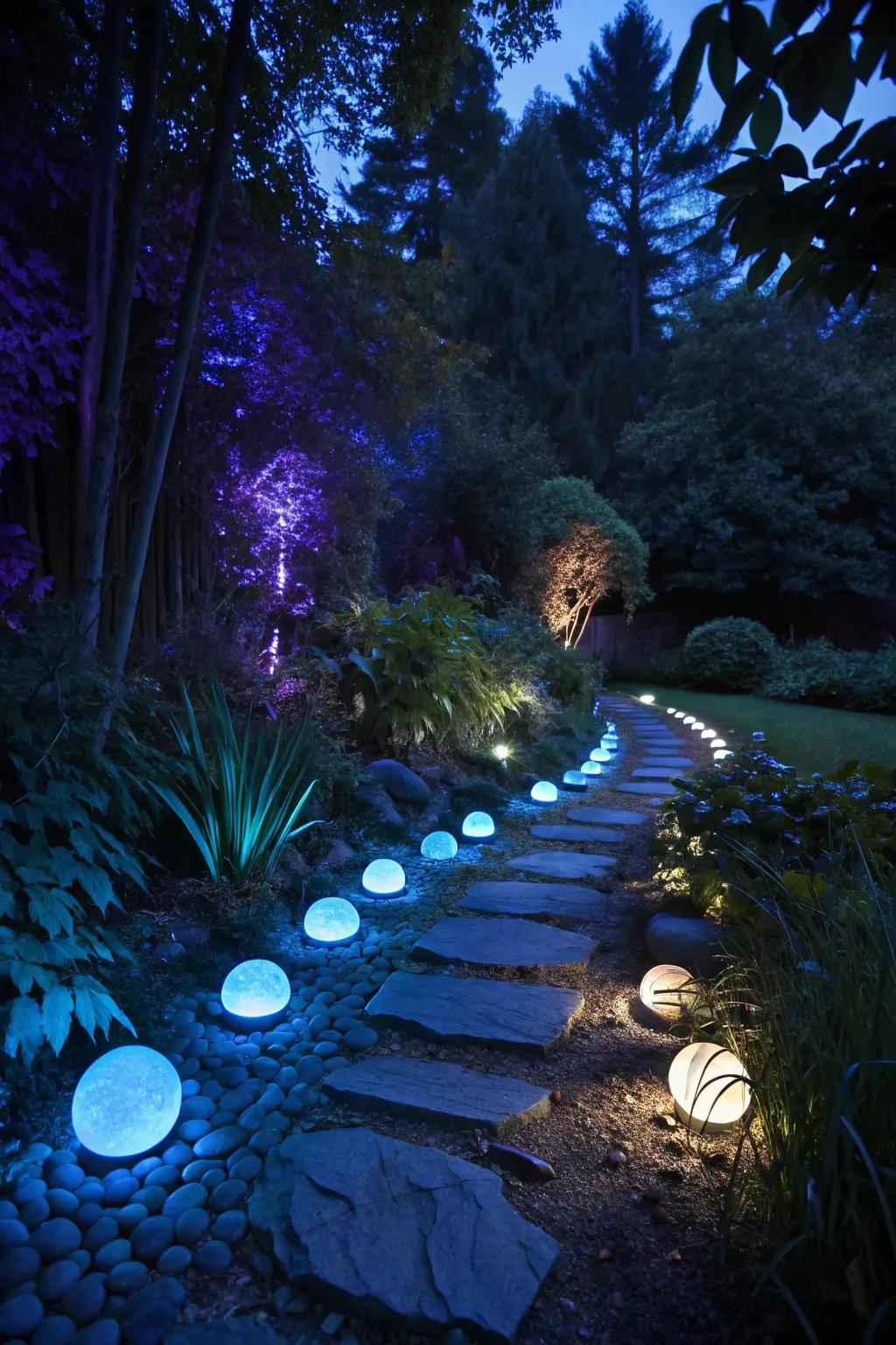 Illuminate your garden using magical, radiant touches.