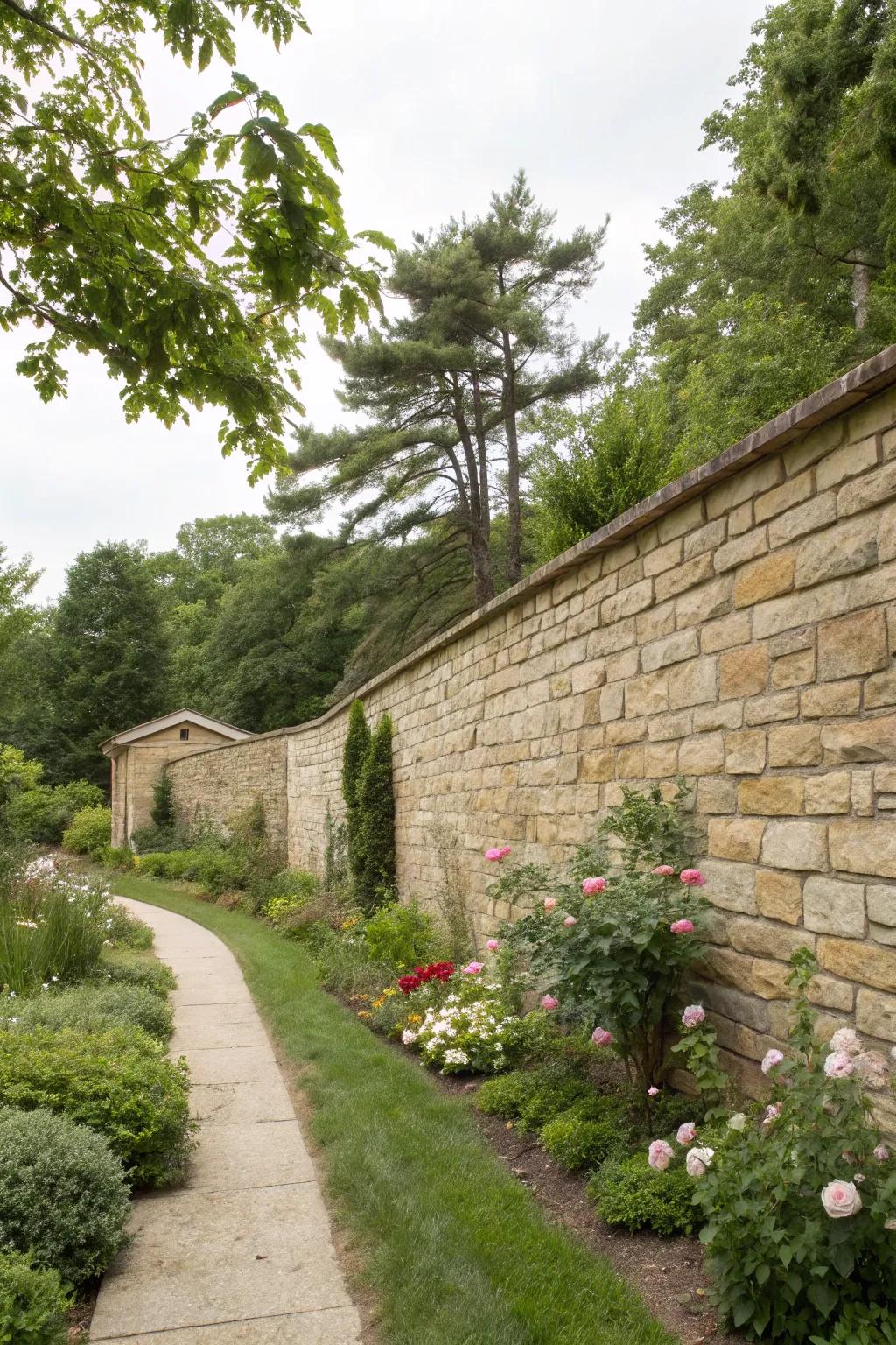 Achieve down-to-earth appeal with natural rock.