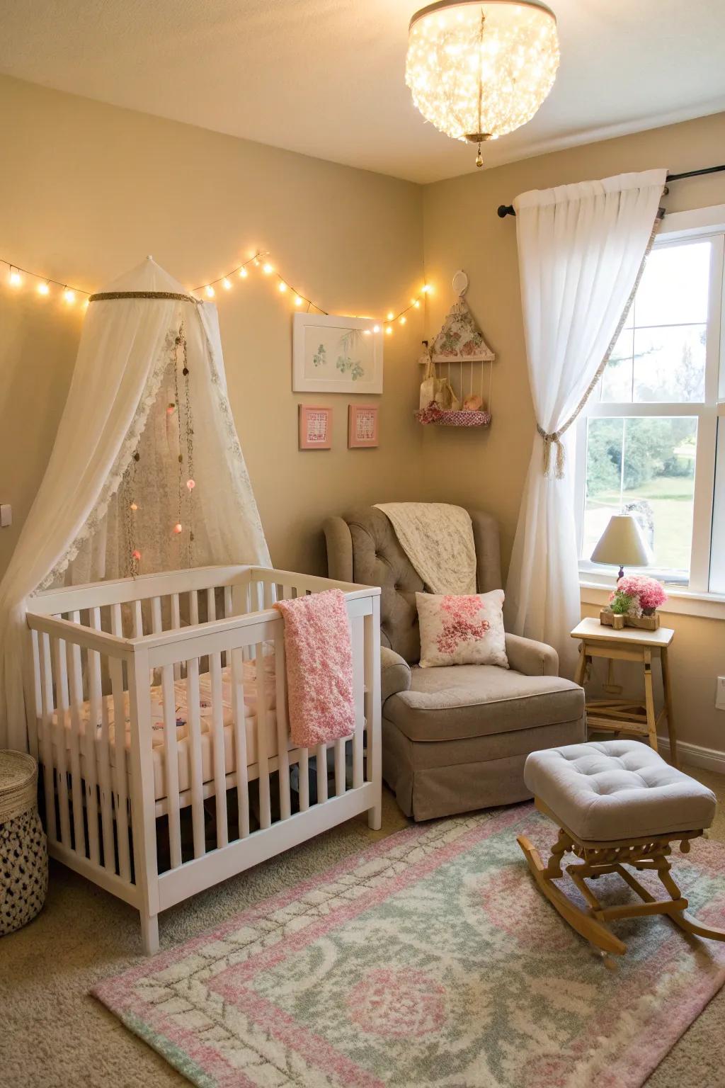 Efficient furniture incorporates flair and practicality in the nursery.
