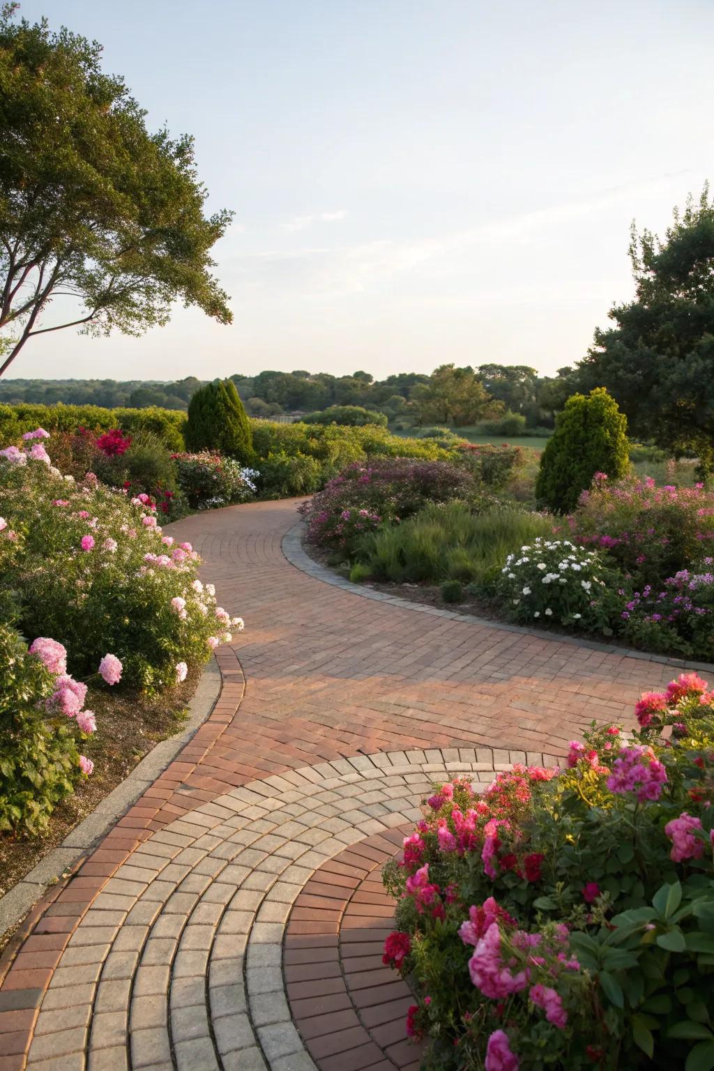 Circular designs: Establish a point of interest in your garden.