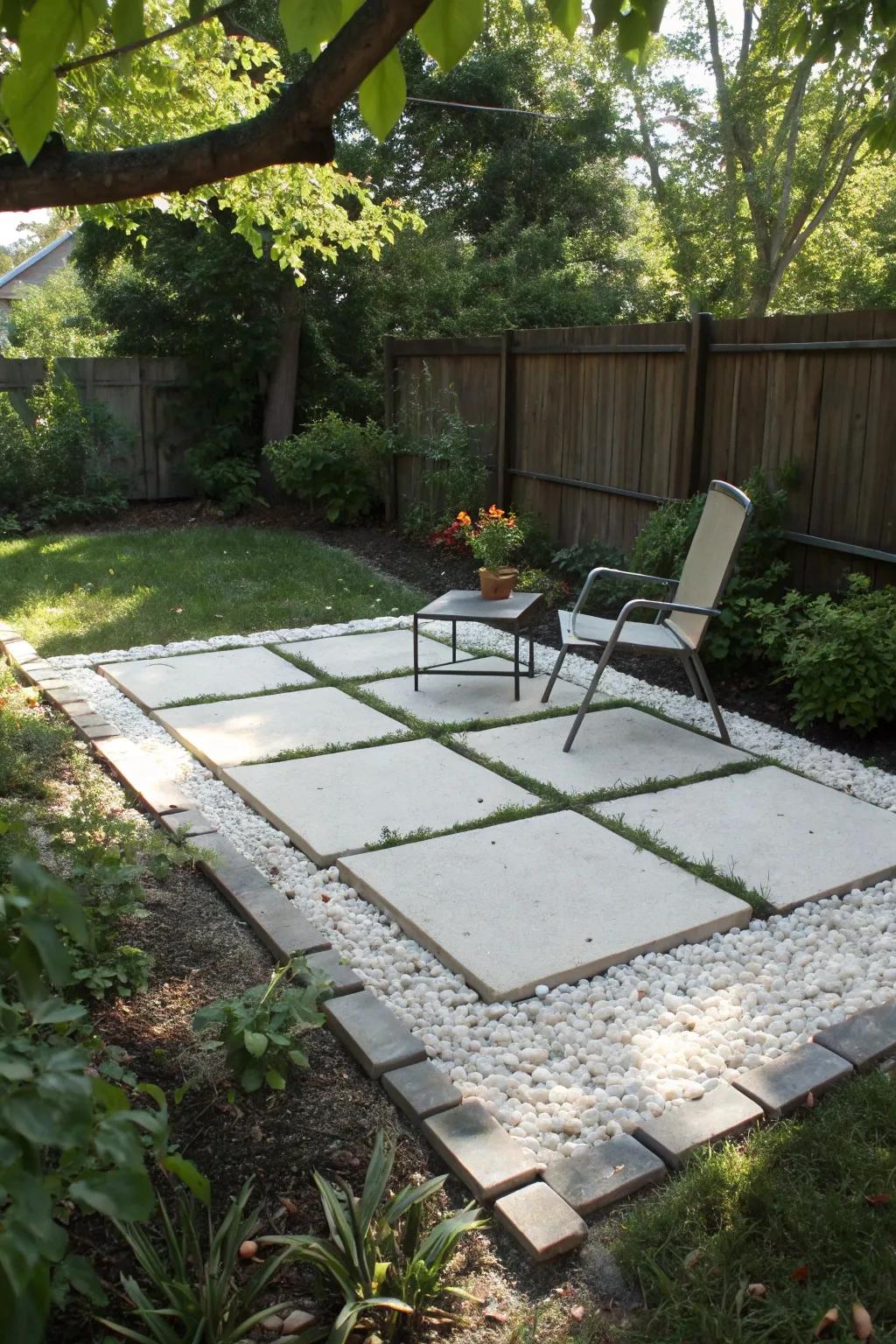 Transform your backyard into a stylish getaway with a budget-friendly terrace upgrade. #TerraceTransformation