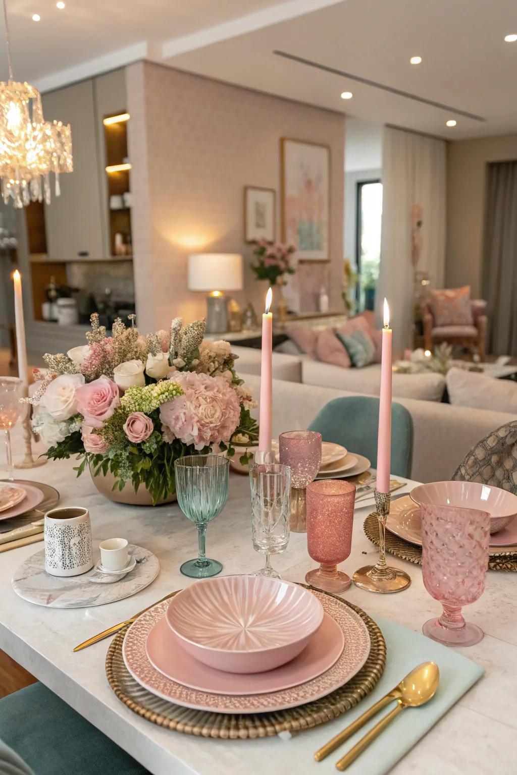 A cohesive color palette enhances the visual appeal of your buffet.