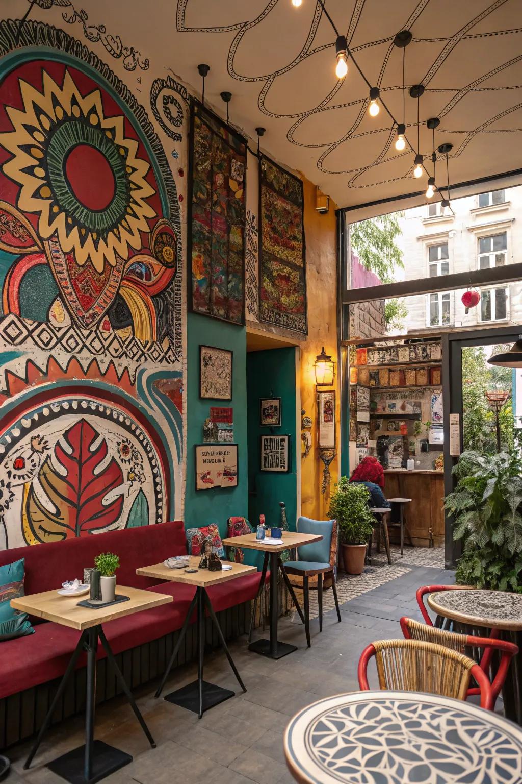 Walls expressing tales through captivating art.