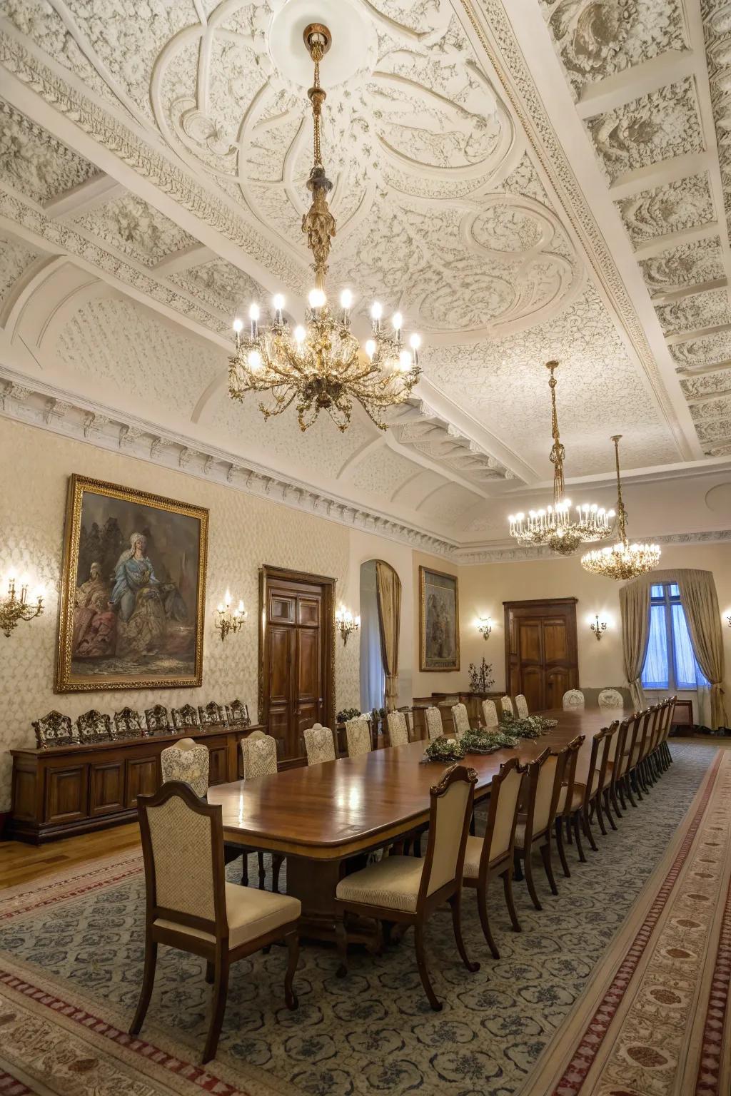 Transform your space with the intricate beauty of lace ceiling texture.