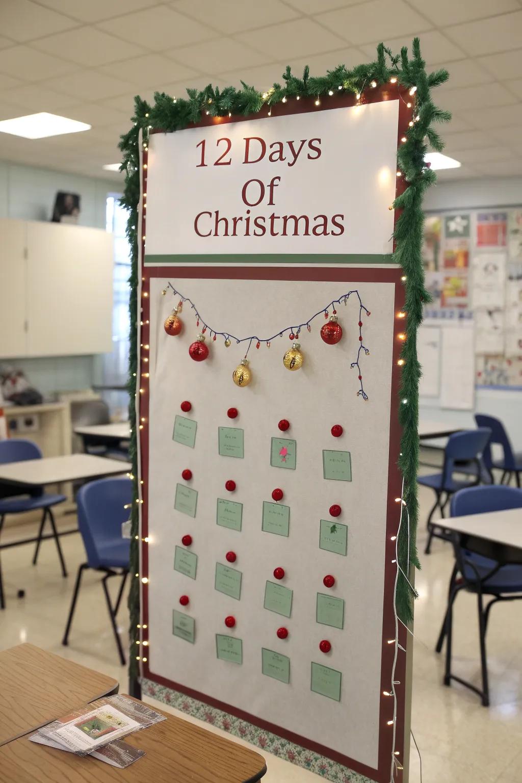 Countdown to Christmas by taking on daily math challenges.