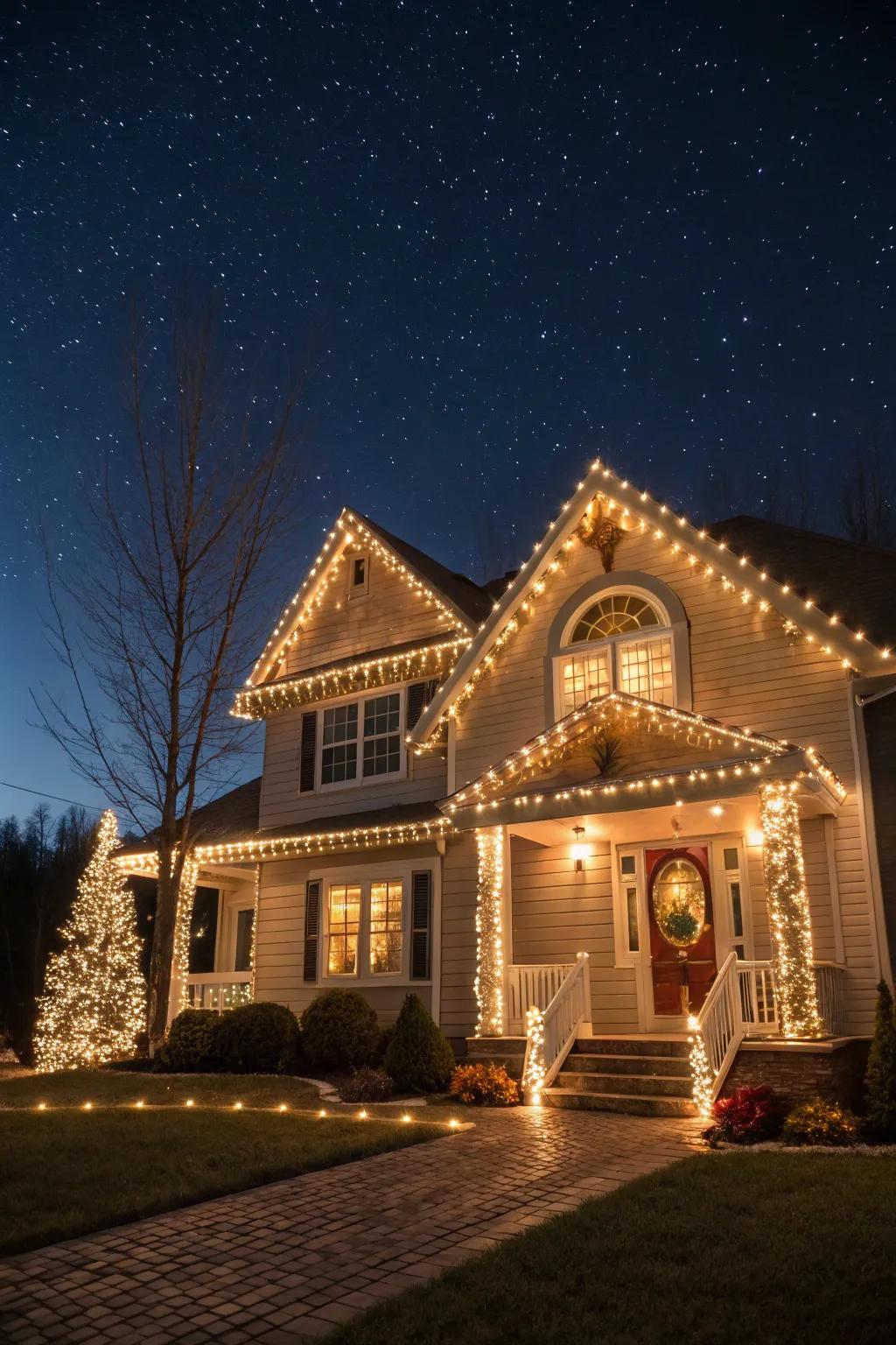 Balanced lighting layout for a harmonious look.