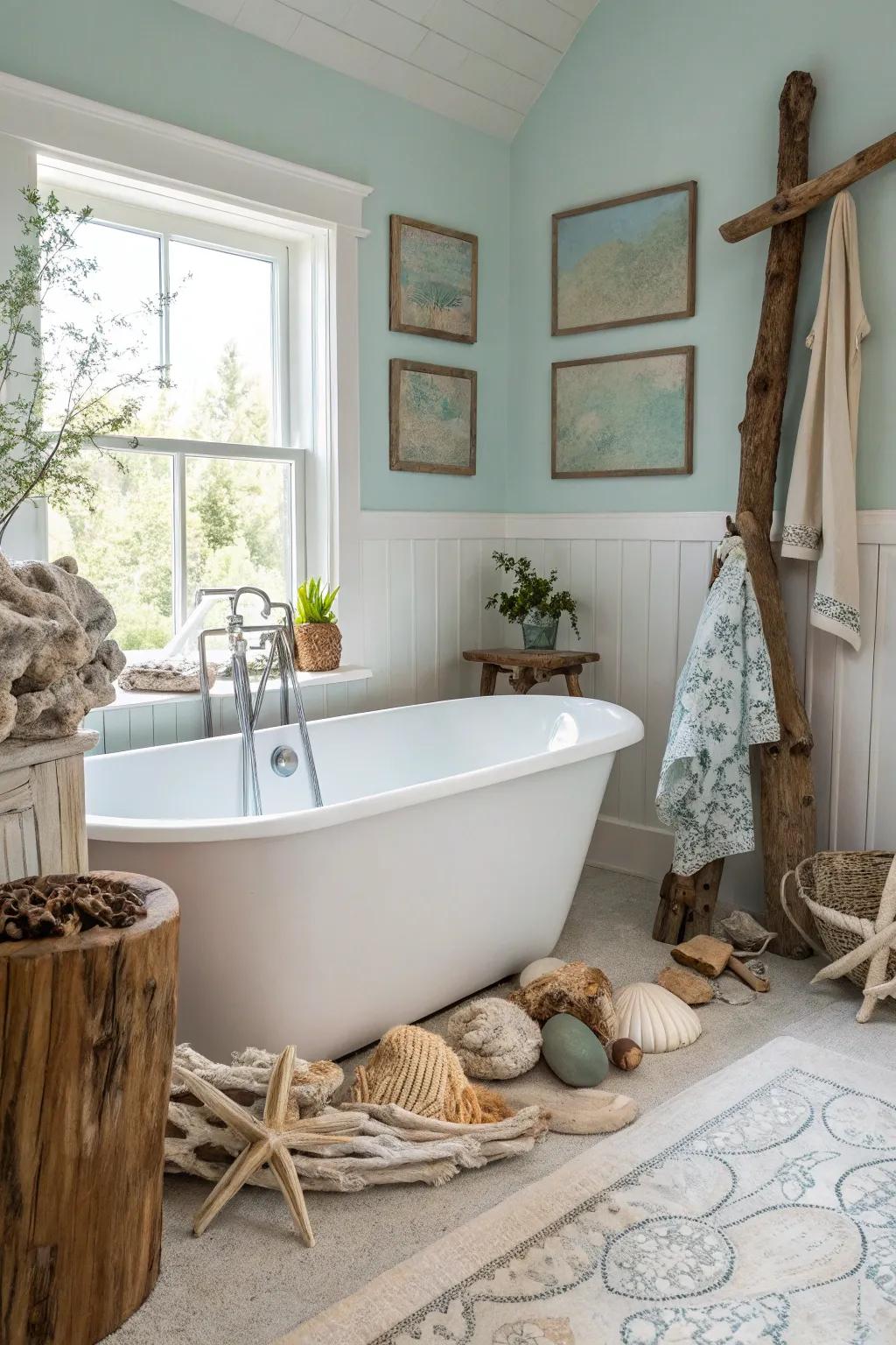Freestanding tubs invite luxury and relaxation.