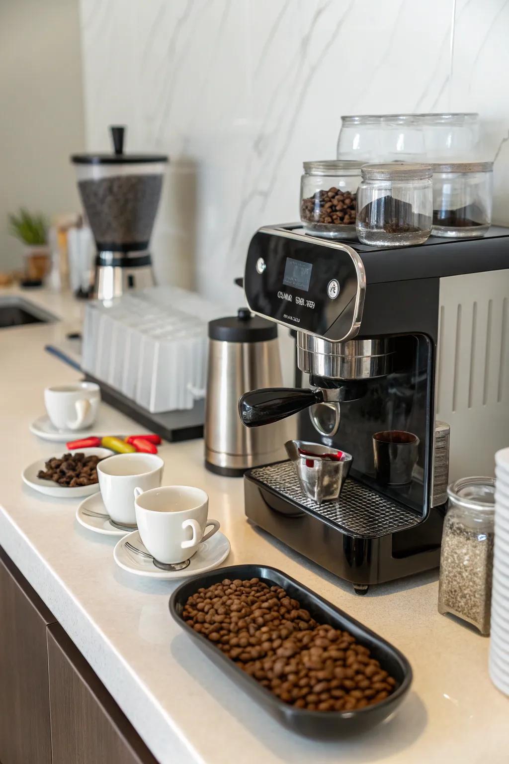 Your coffee machine can be an elegant focal point.