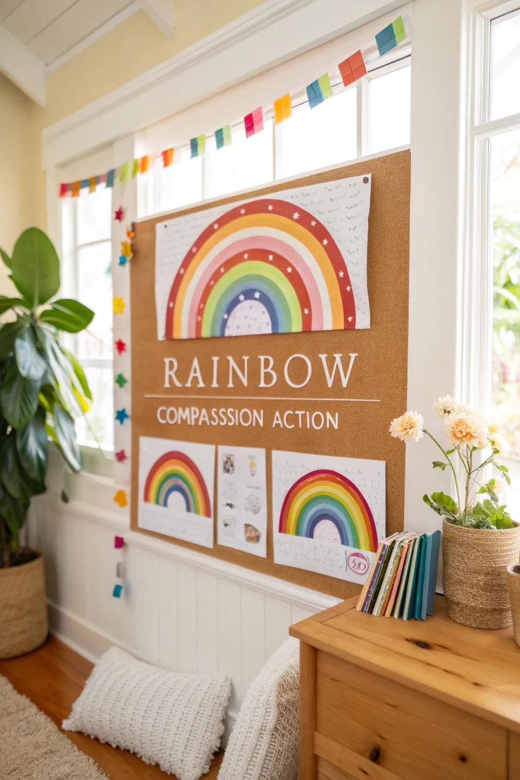 A spectrum of compassion showcasing different kind actions.