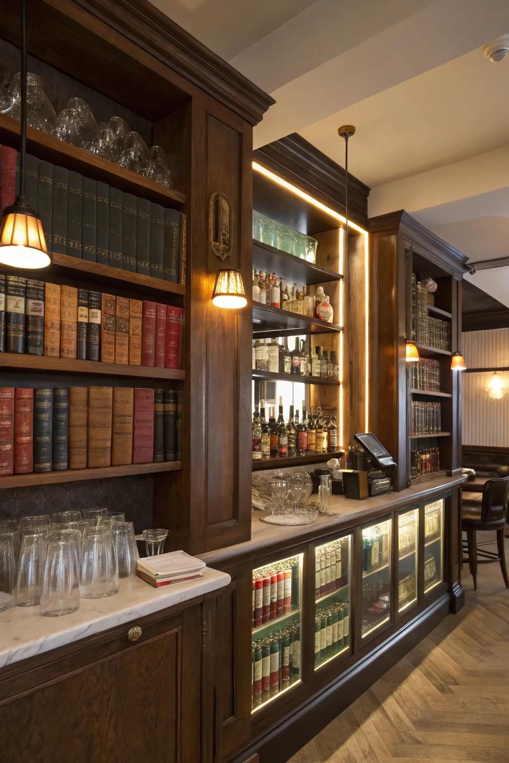 Evoke curiosity with a hidden bar concept.