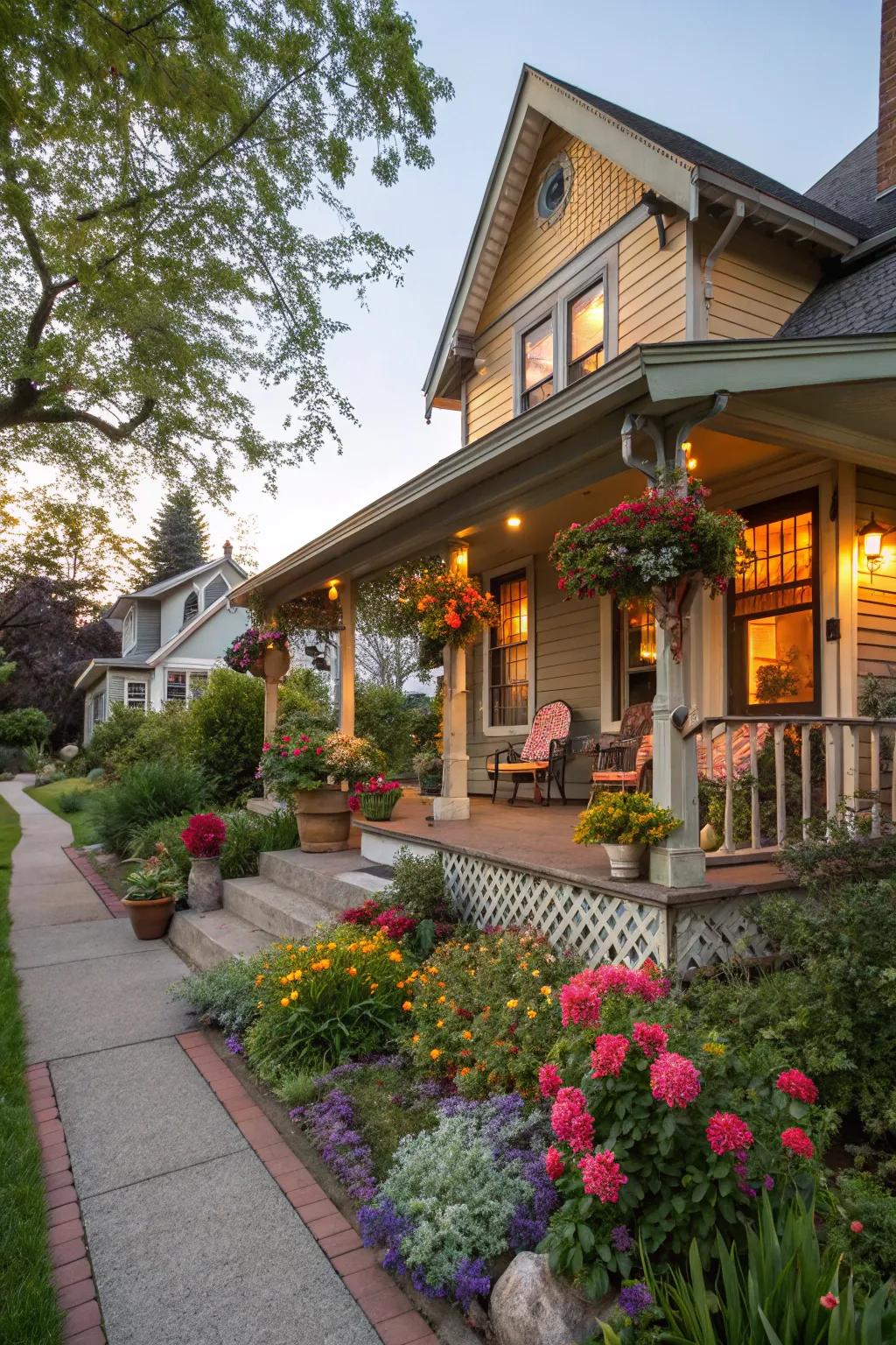 Greet visitors with a snug, inviting atmosphere.