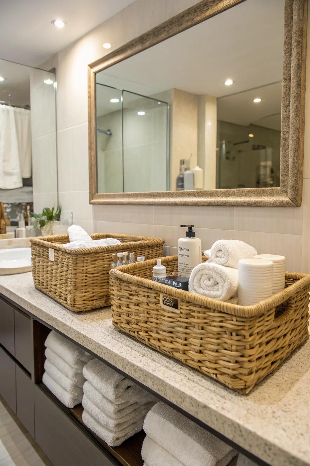 Ornamental tubs blend function with a touch of charm.