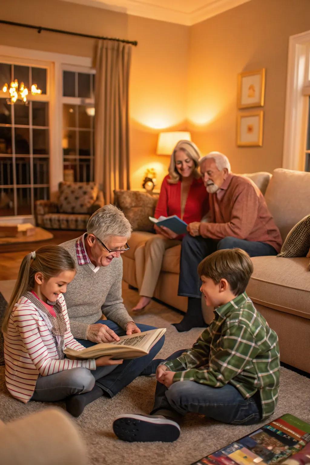 Family connections are beautifully highlighted in generational photographs.
