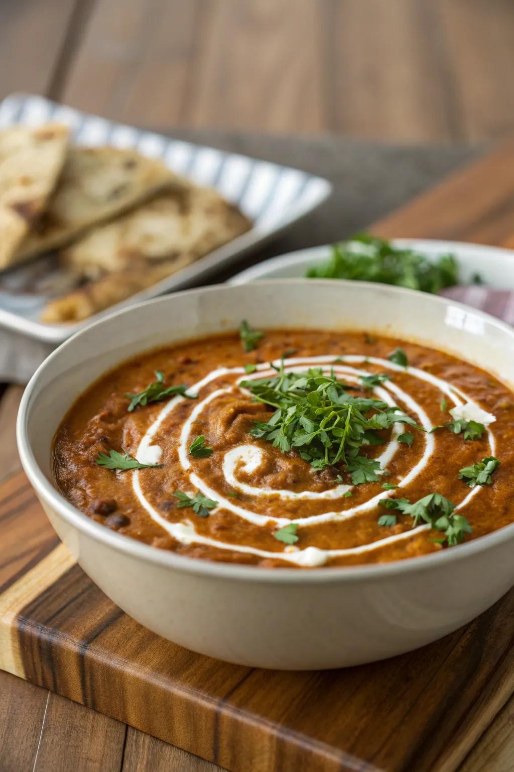 Rich and creamy lentils, which are a favourite during Diwali.