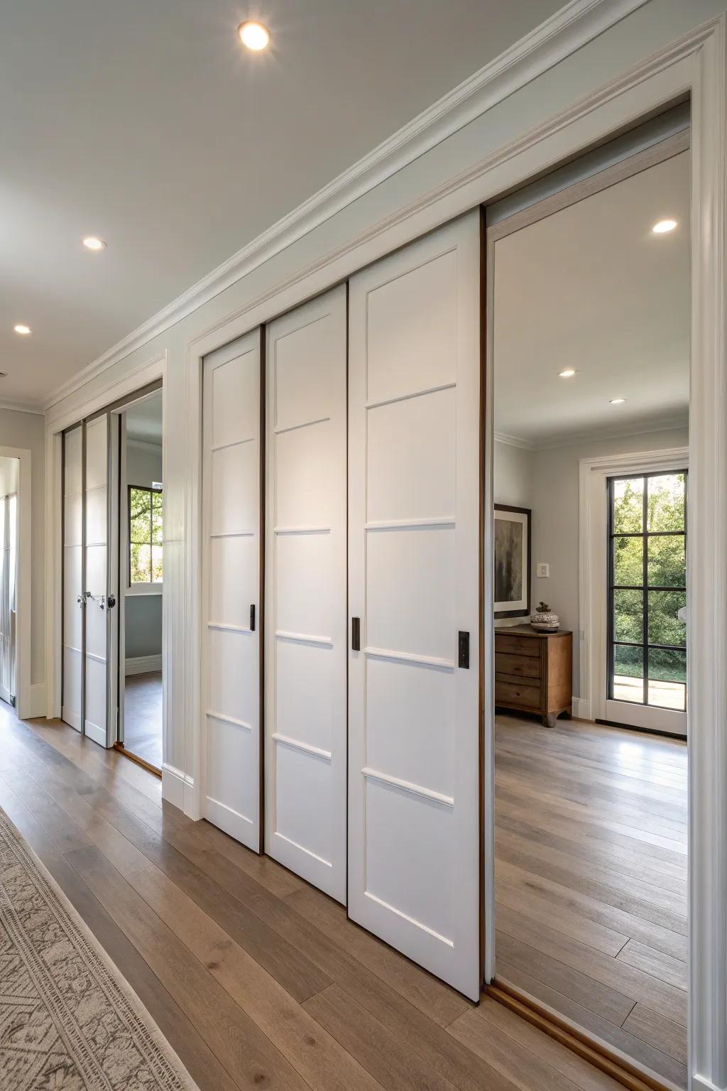 Attain a flawless aesthetic with concealed doors.