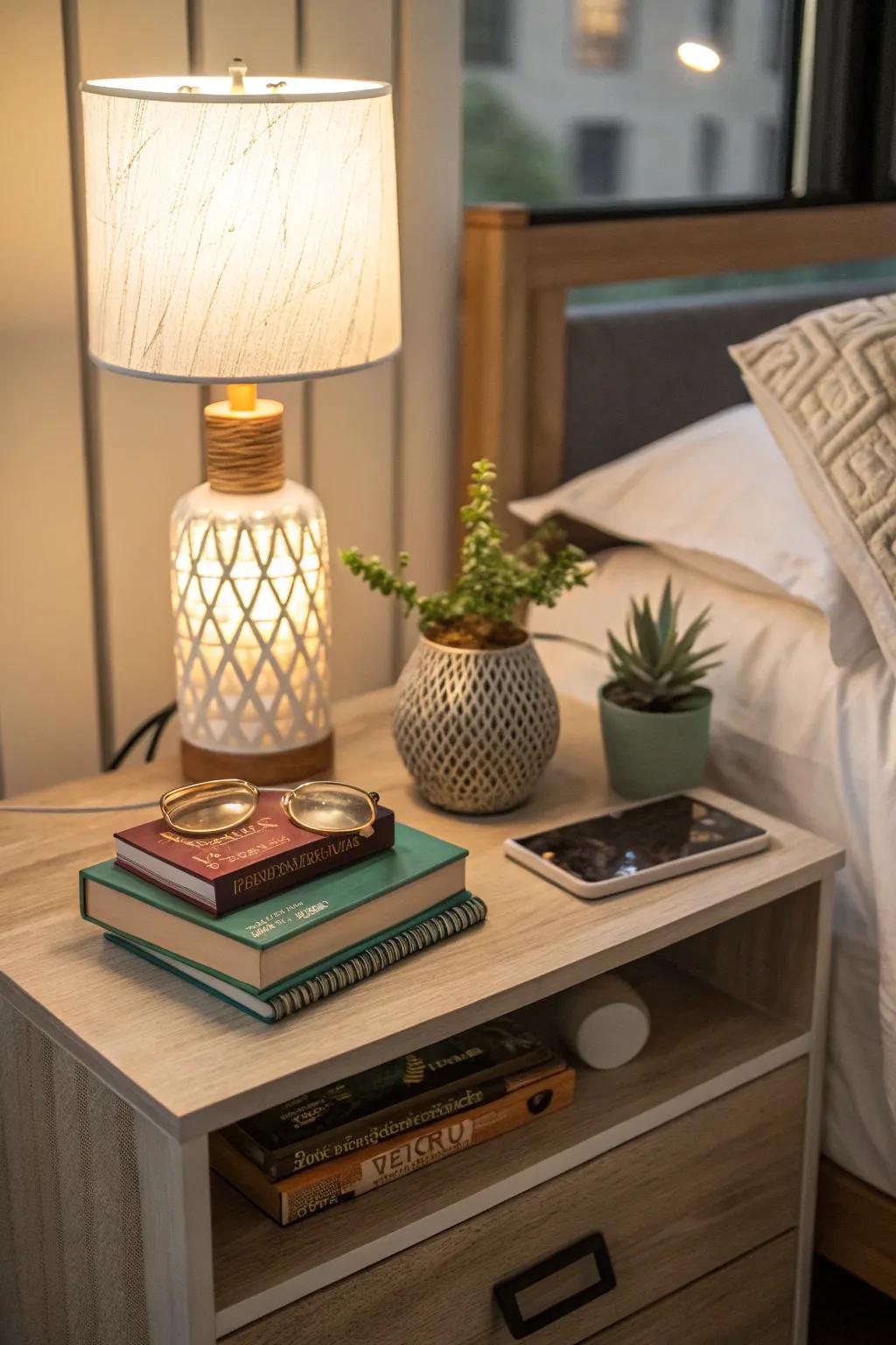 Personal details bring warmth and unique style to your dorm.
