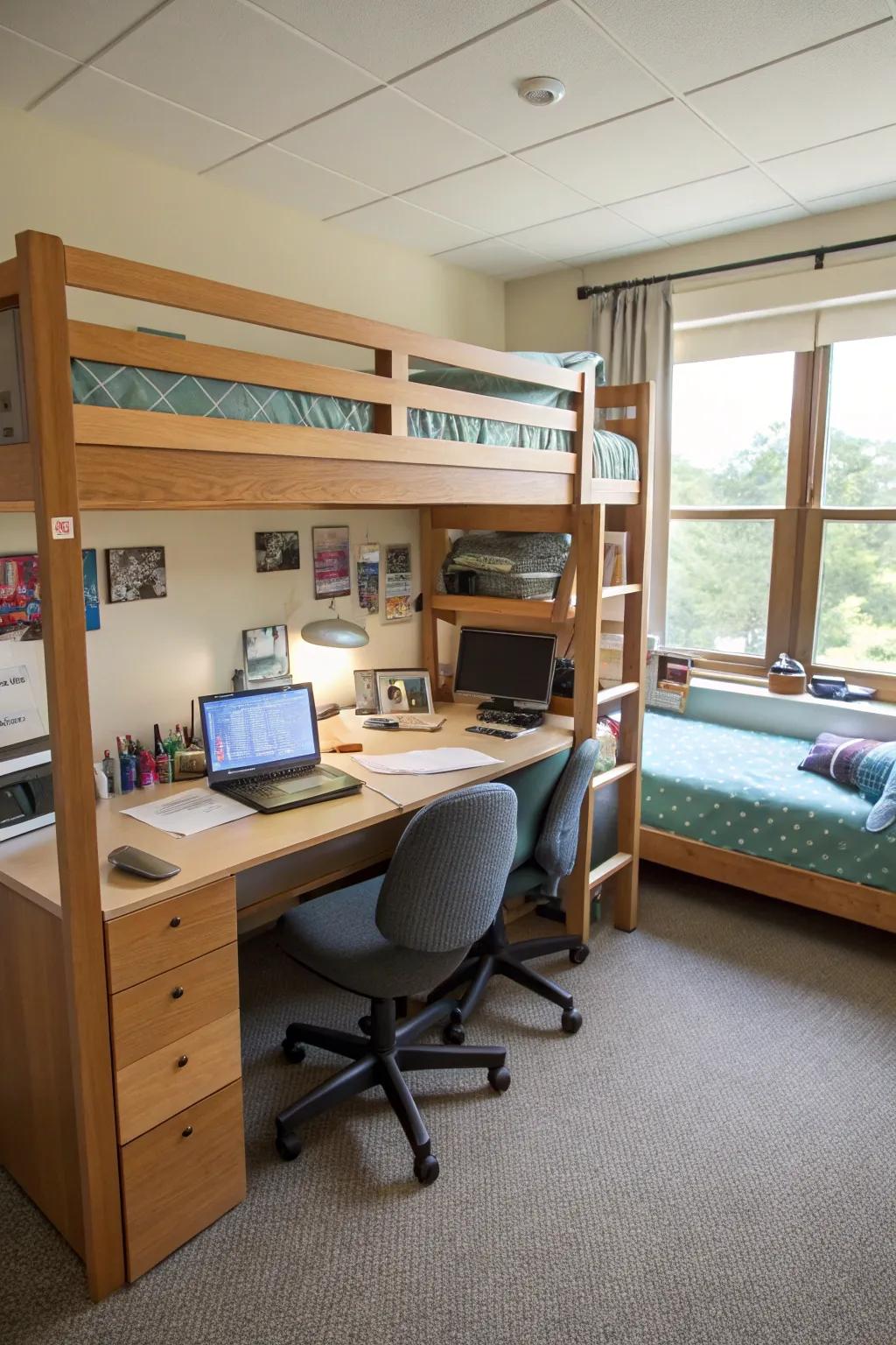 A shared study spot makes learning a communal activity.