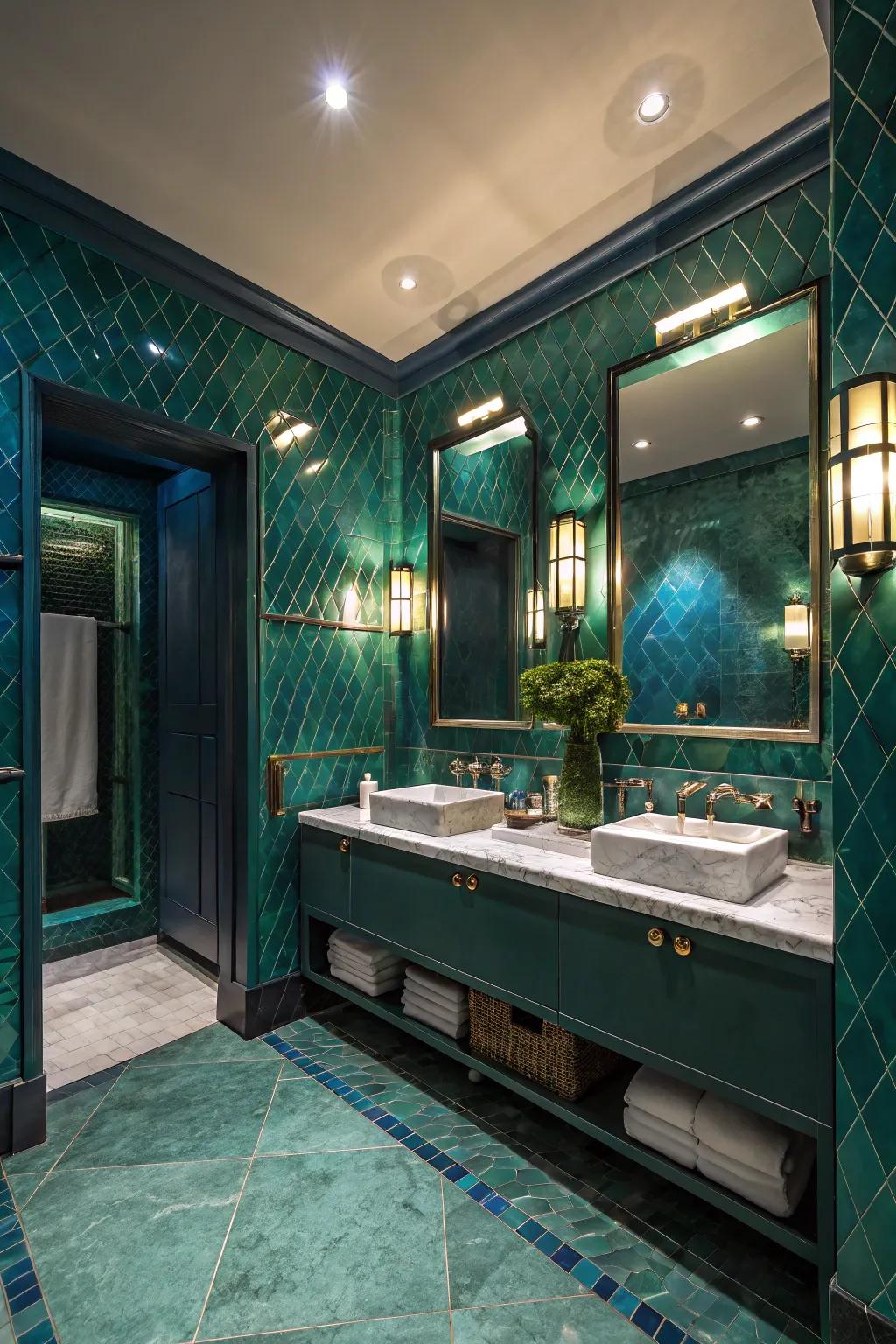 Craft drama using bold emphasizing hues.