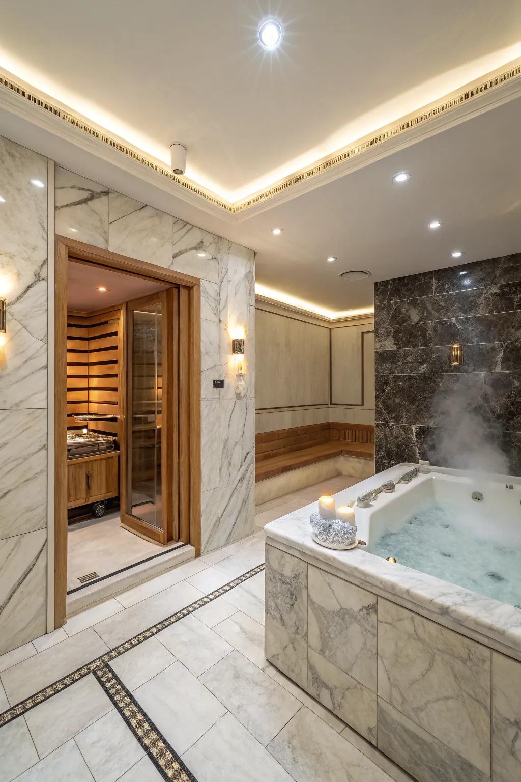 An in-home spa delivering the apex of relaxation.