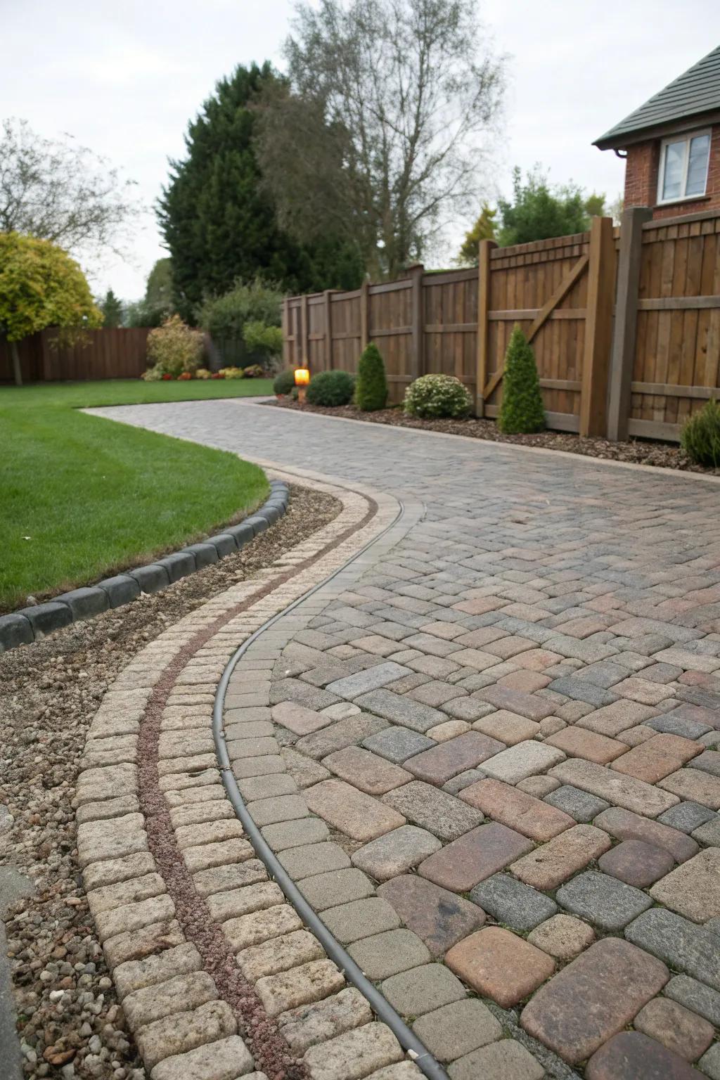 Integrating resources such as cobblestones and bricks appends feel and allure.