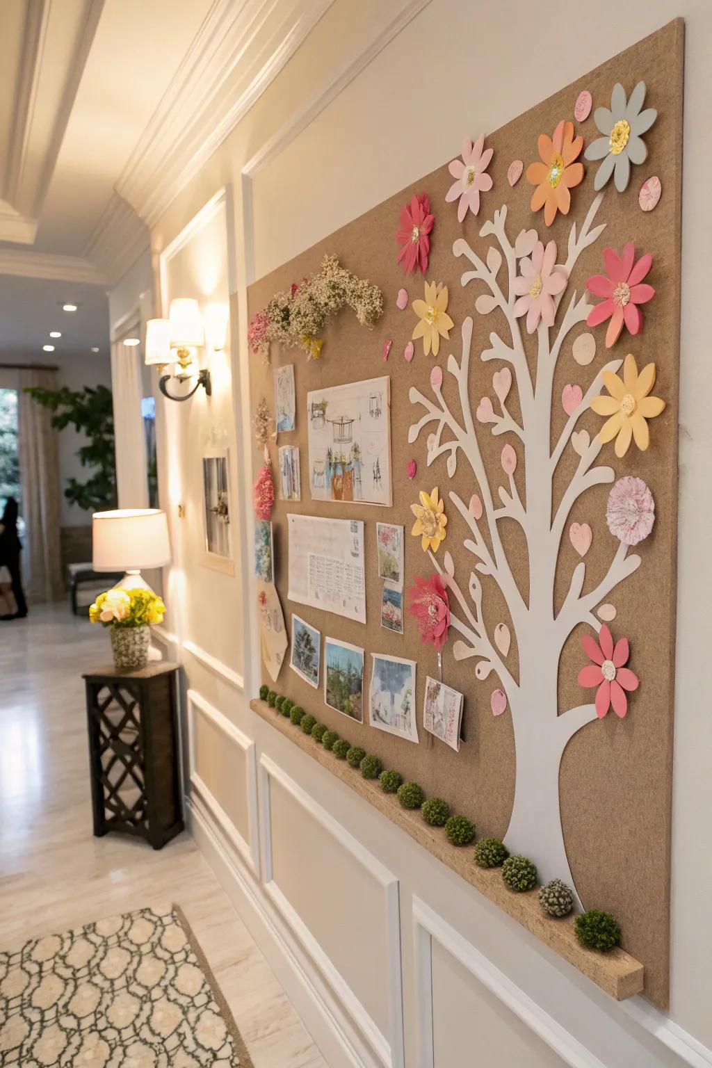 Fill with earthy beauty through a floral-inspired arrangement.